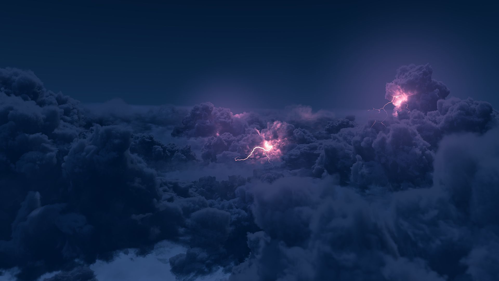 1920x1080 Thunderclouds 3D 3D Model $90 - .max