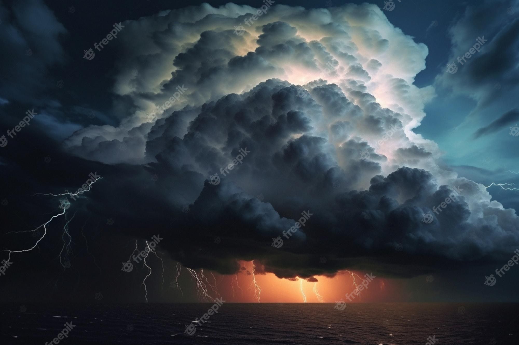 2000x1333 Thunderstorm Wallpaper Image