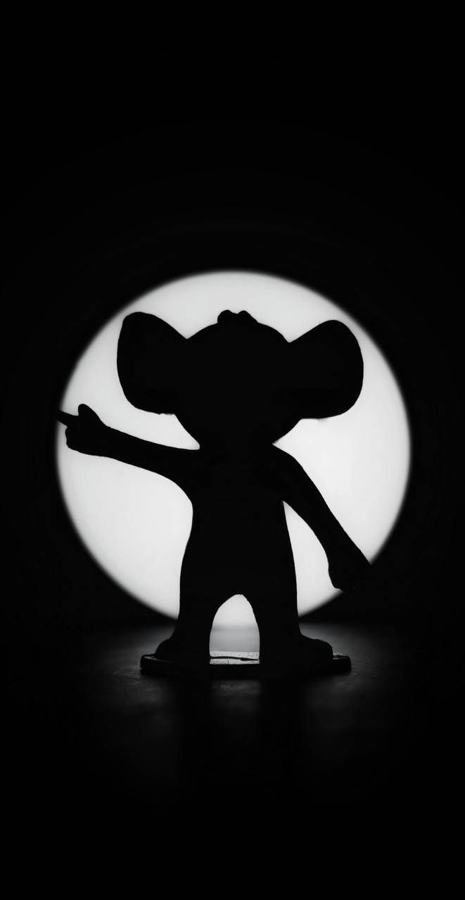 661x1280 Tom And Jerry Black Wallpaper