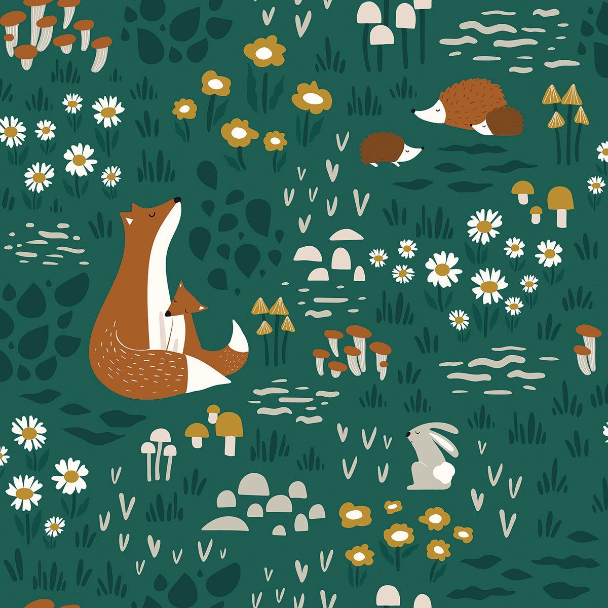1200x1200 Lilipinso Playroom Wallpaper Animals