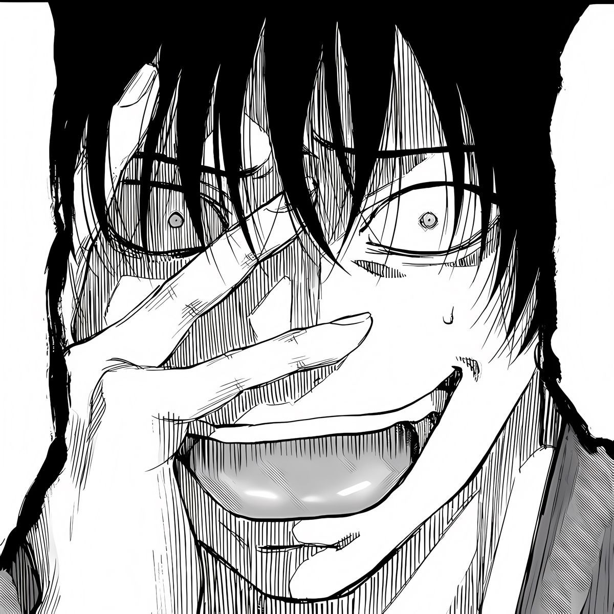 1200x1200 Yuuichi Katagiri. Anime smile, Evil anime, Dark art illustrations