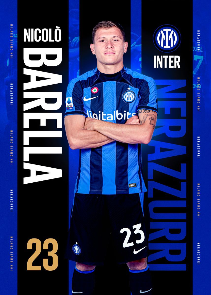 857x1200 Nicolo Barella' Poster