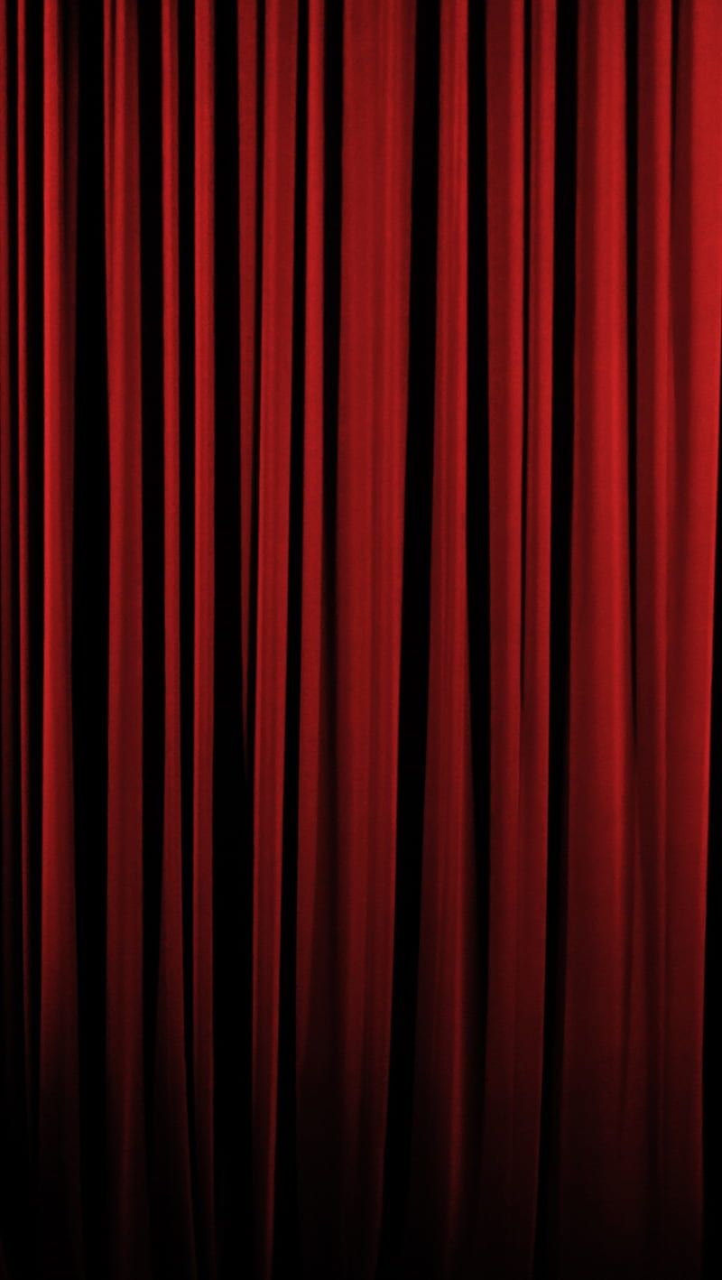 800x1418 Red curtain, calm, cinema, cool, nice, theatre, HD phone wallpaper