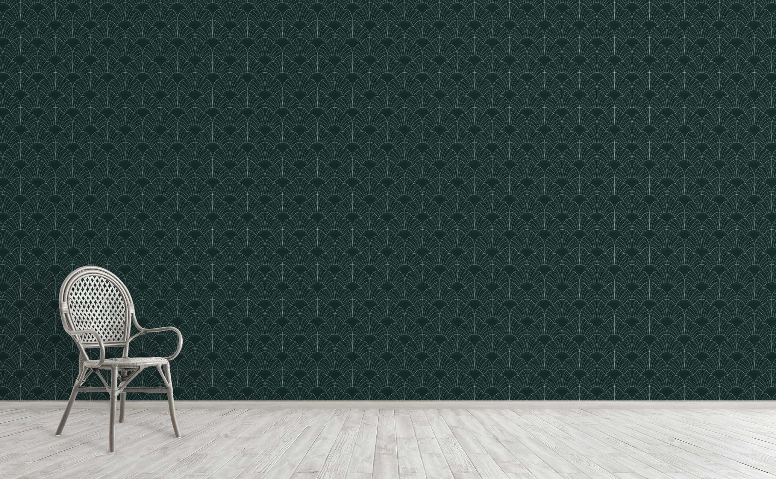 2592x1602 Floral fountain art deco Pattern Wallpaper for Walls