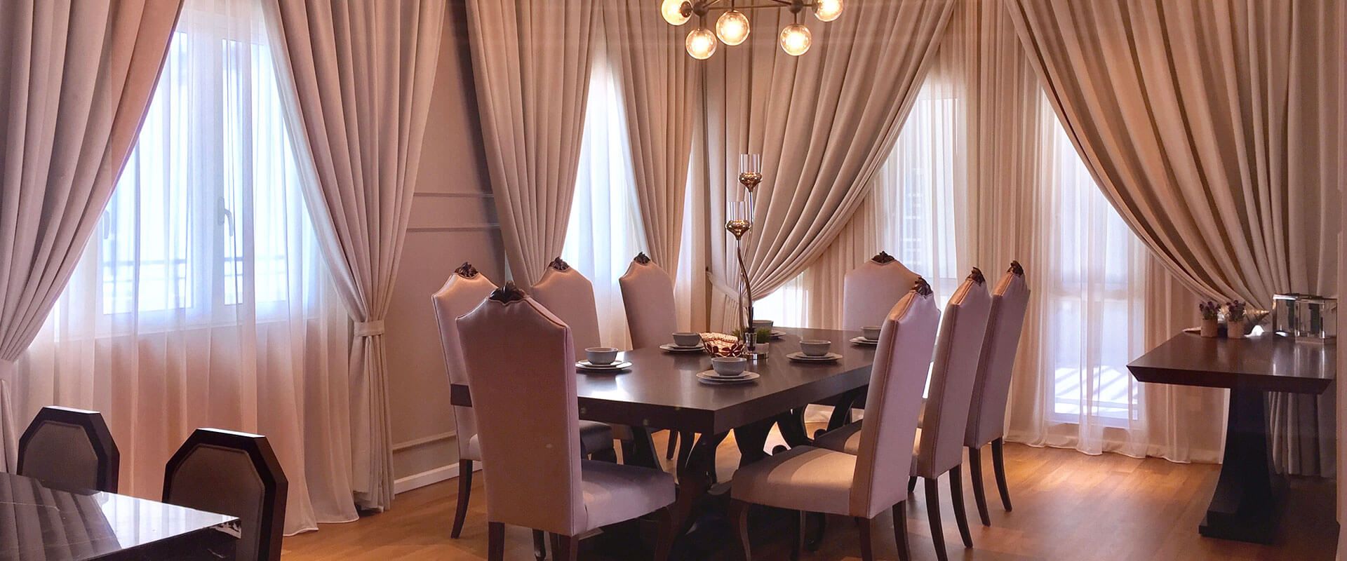 1920x800 Custom Curtains & Blinds