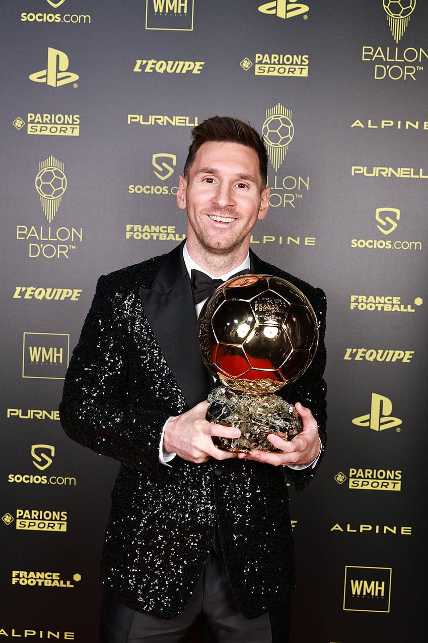 850x1275 Leo Messi 2021 Ballon d'Or HD phone wallpaper