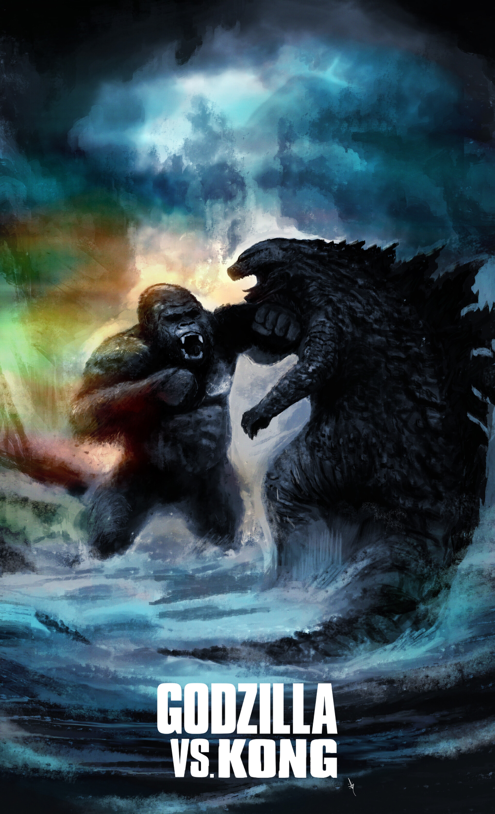 1000x1643 MonsterVerse: Godzilla vs. Kong, Danny Gonzalez. Godzilla vs, Kong godzilla, King kong