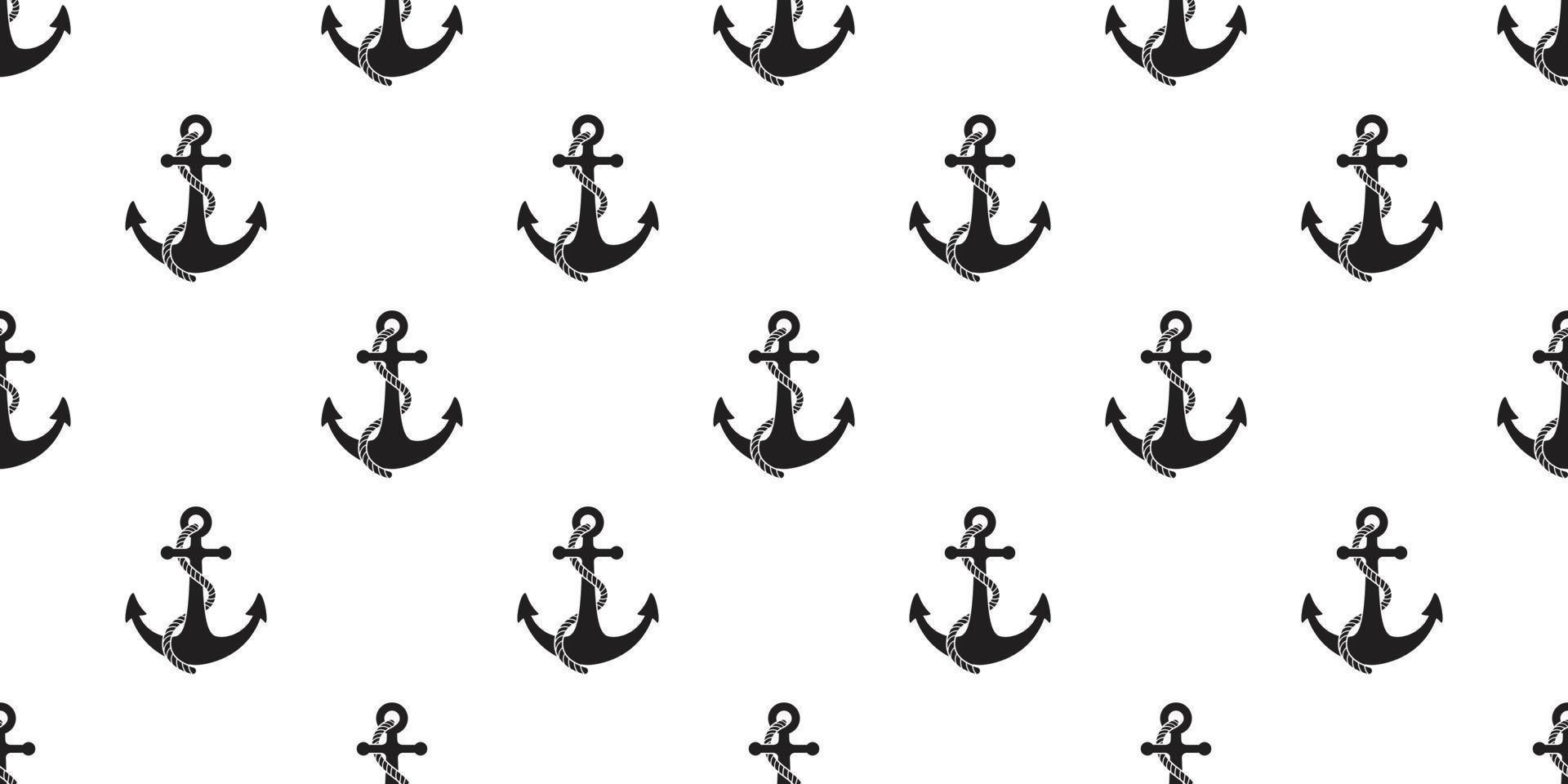 1920x960 Anchor Seamless Pattern boat vector pirate isolated Nautical maritime sea ocean wallpaper background white