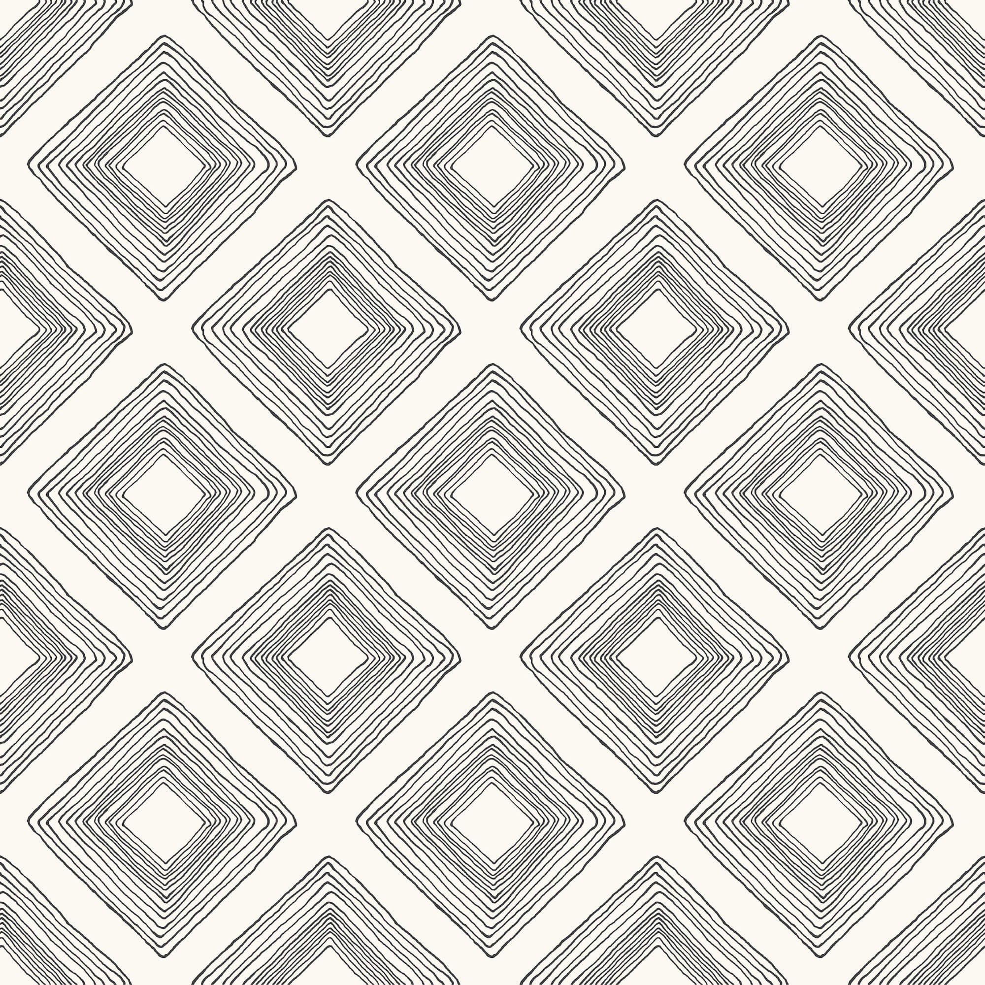 2000x2000 ME1579 Magnolia Home Diamond Sketch Wallpaper on White