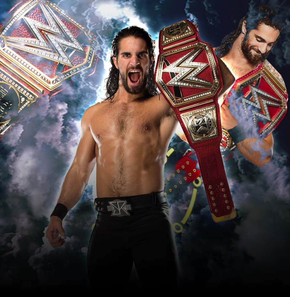 960x984 Download Wrestler Seth Rollins With Heavyweight Belt Wallpaper