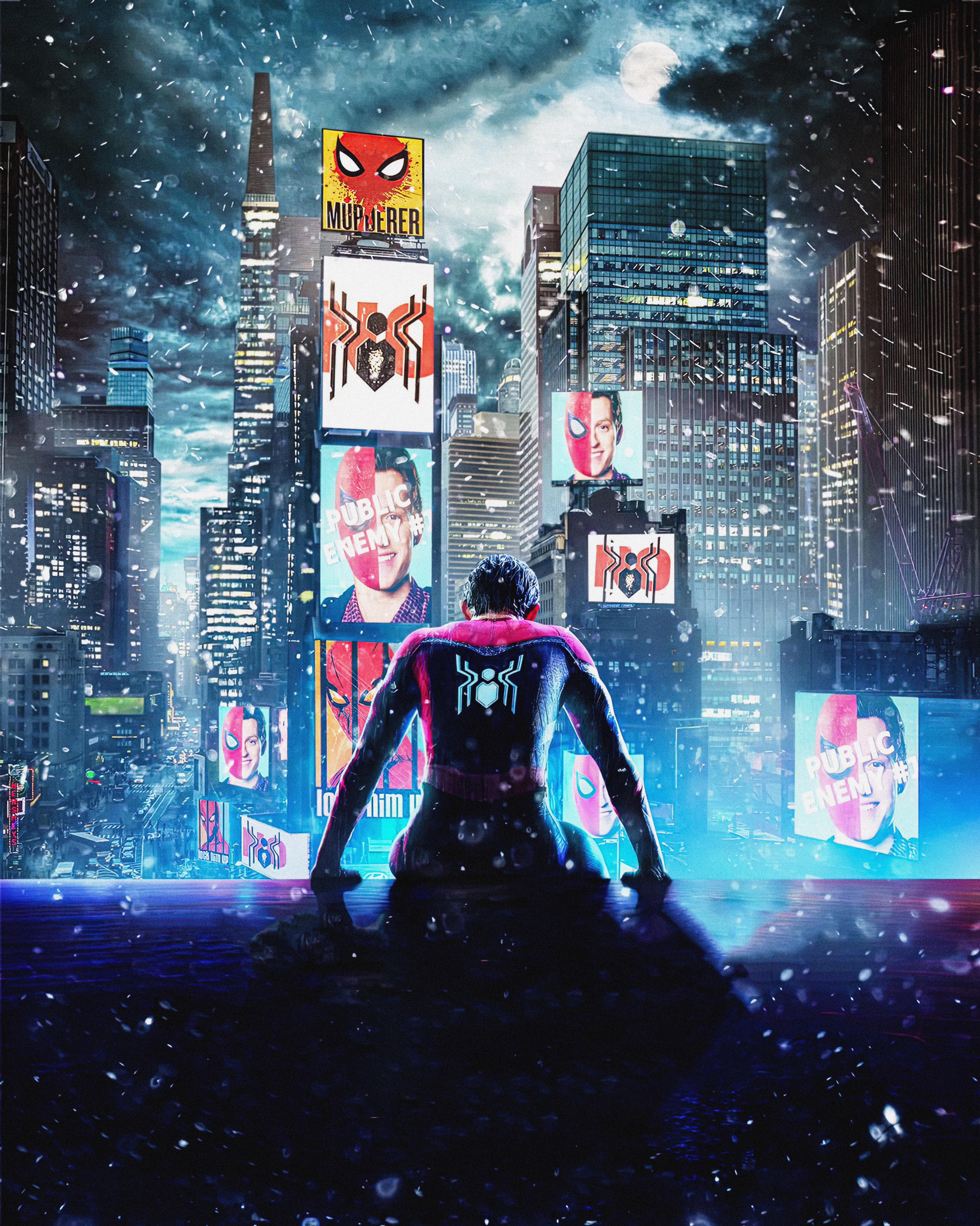 5760x7200 Spider Man No Way Home Screen X Poster Version 8K