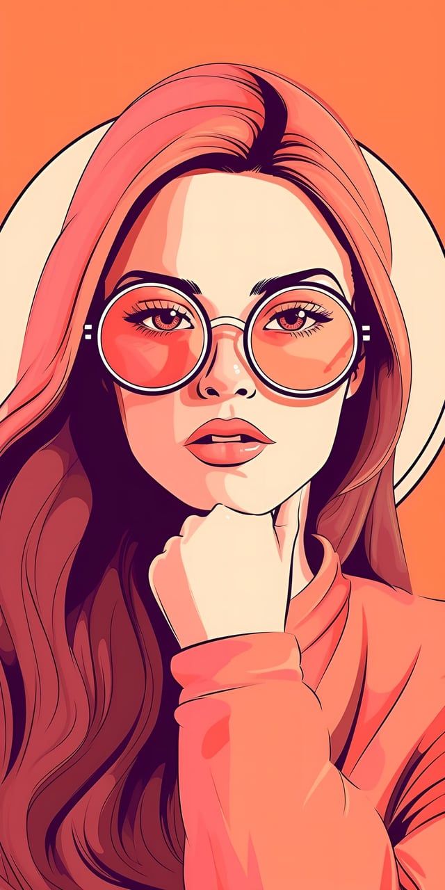 640x1280 Vector Girl