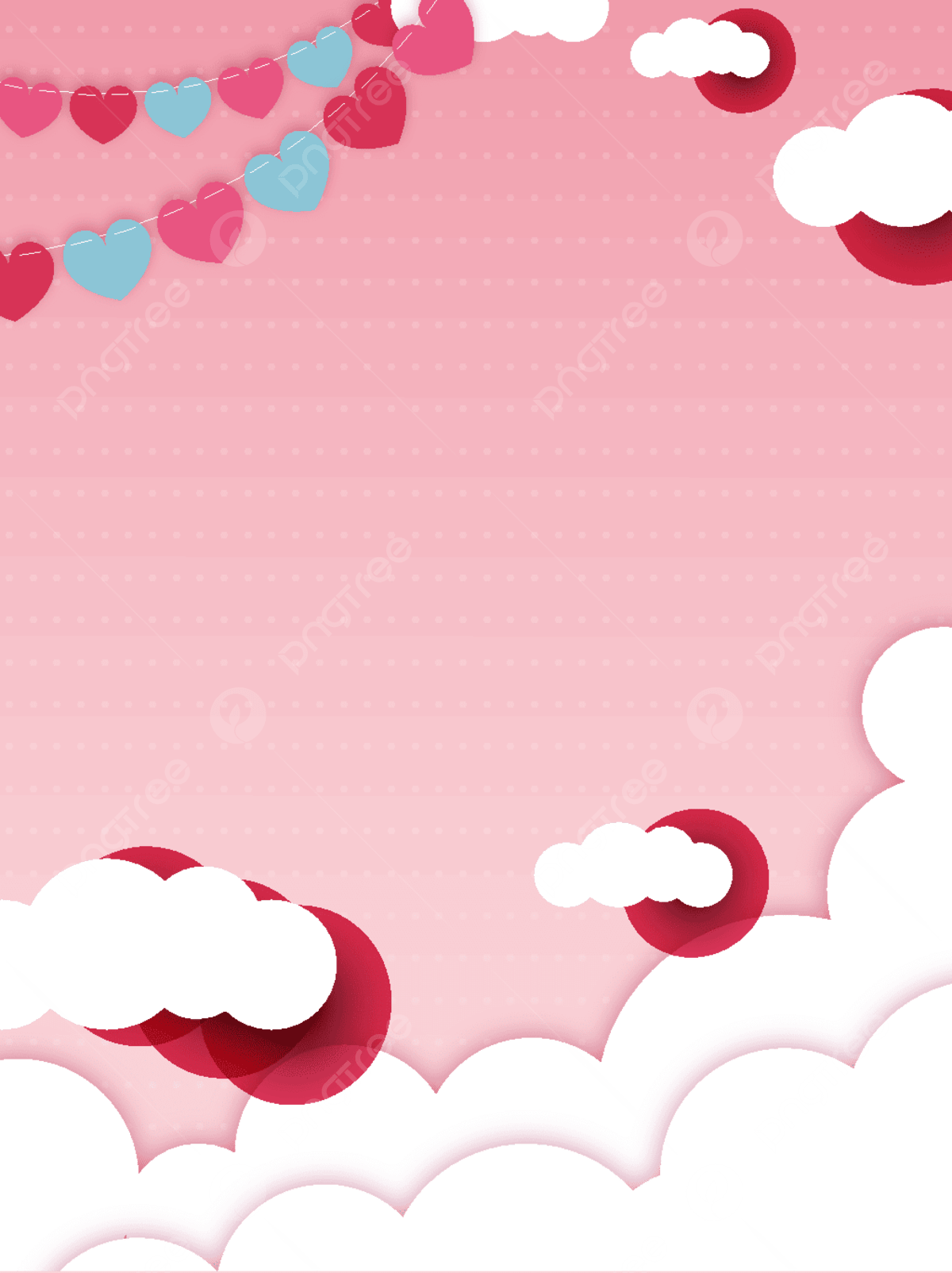 1200x1604 Cartoon Pink Lovely Romantic Love Peach Heart Girl Vector Background Wallpaper Image For Free Download