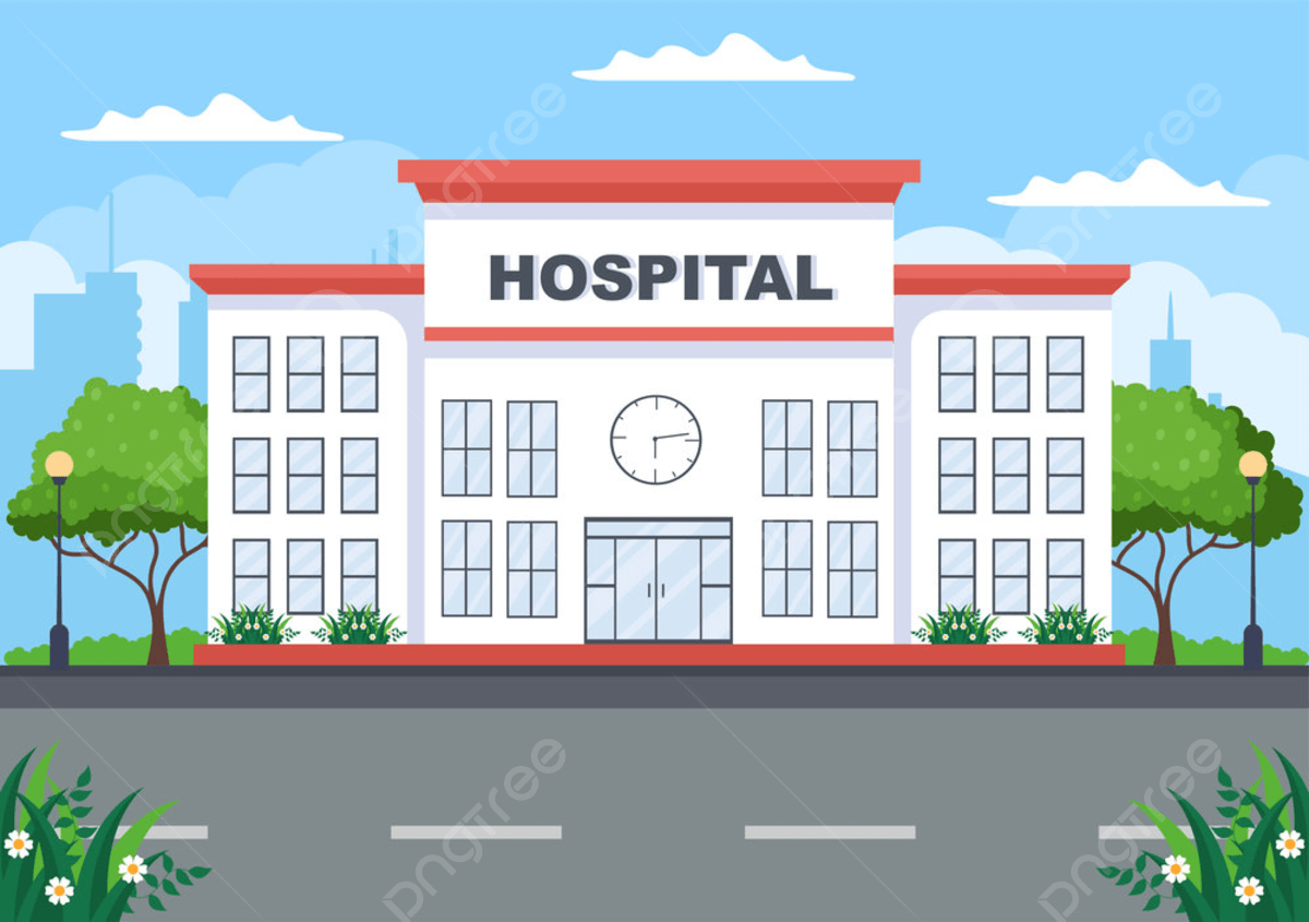 1200x845 Hospital Building For Healthcare Cartoon Background Vector Illustration With, Room, Department, Consultation Background Image And Wallpaper for Free Download