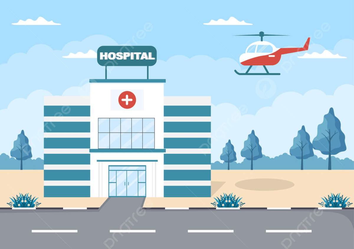 1200x845 Hospital Building For Healthcare Cartoon Background Vector Illustration With, Healthcare, Exterior, Vector Background Image And Wallpaper for Free Download