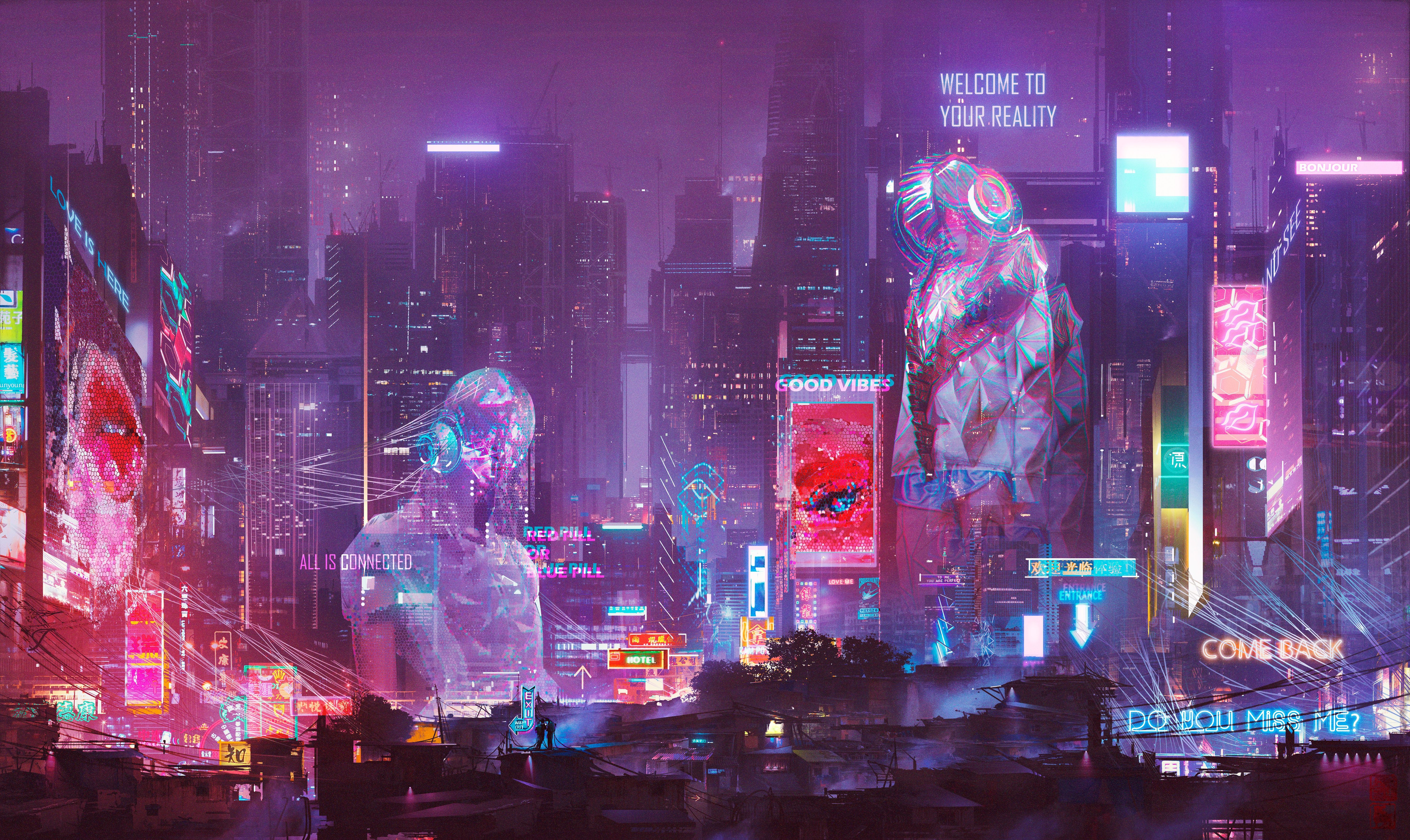 5990x3571 Sci Fi Cyberpunk 4k Ultra HD Wallpaper