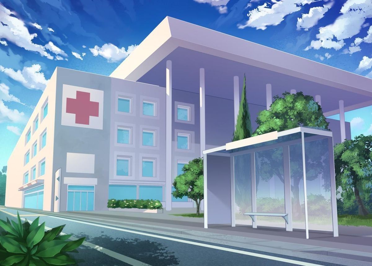 Anime Landscape: Anime Hospital Bedroom Background