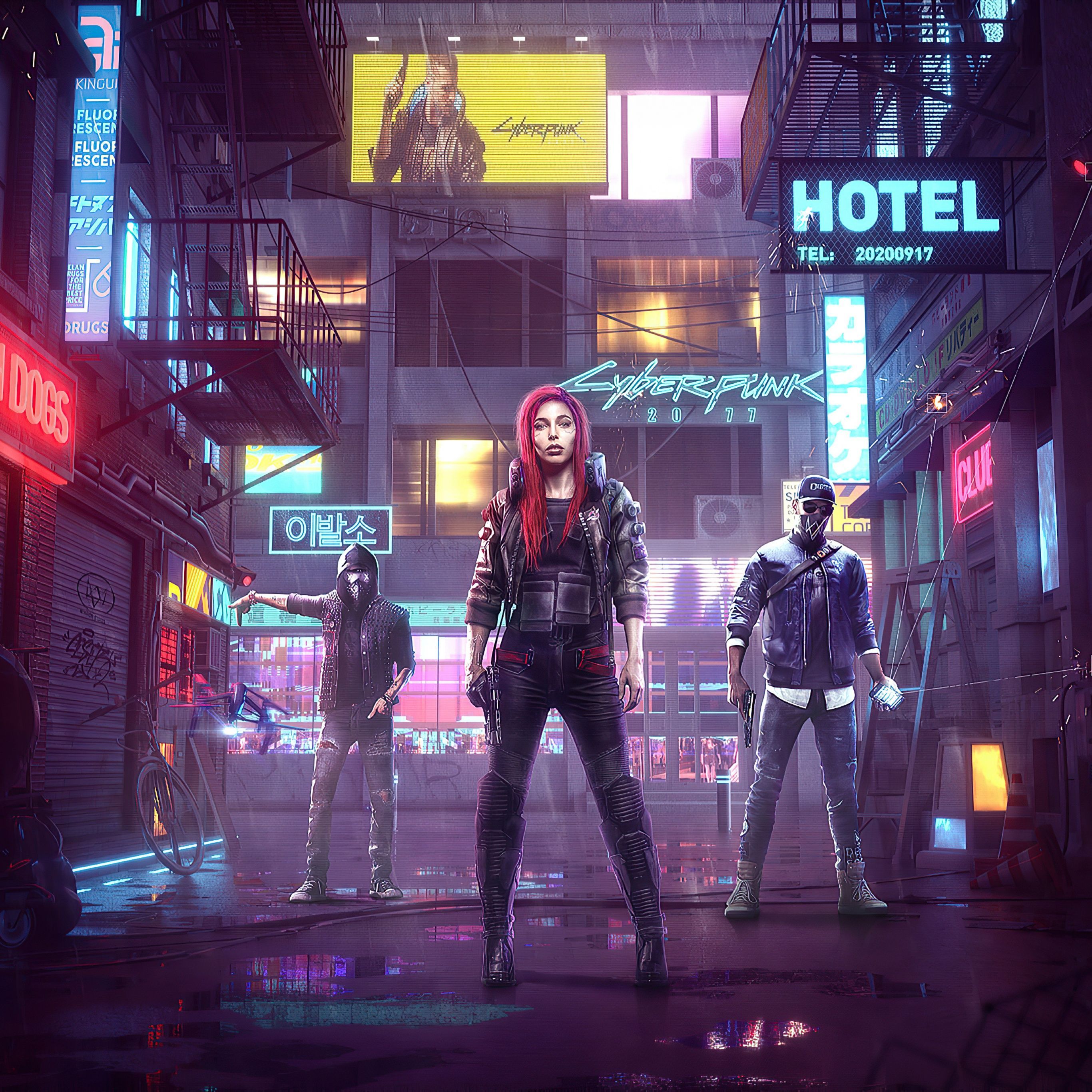 2732x2732 Cyberpunk 2077 Wallpaper 4K, Watch Dogs, Crossover