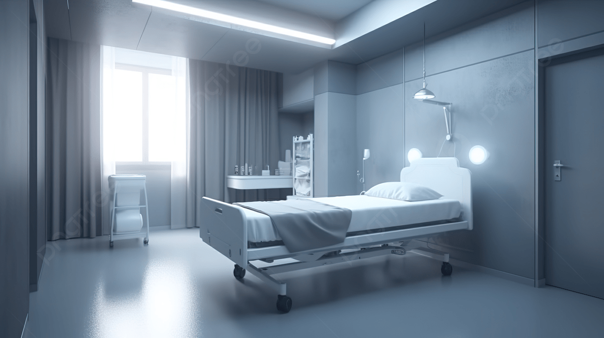 1200x673 Minimalist Bed In 3D Rendering Of A Hospital Bedroom Concept Background, Pillow, Symbol, Bedtime Background Image And Wallpaper for Free Download