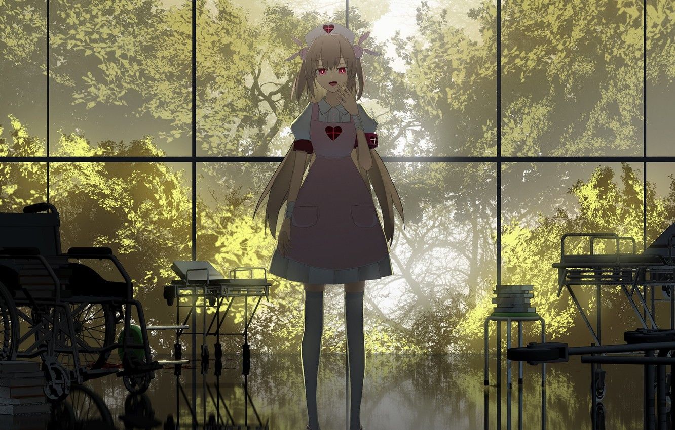 1332x850 Anime Nurse Wallpaper