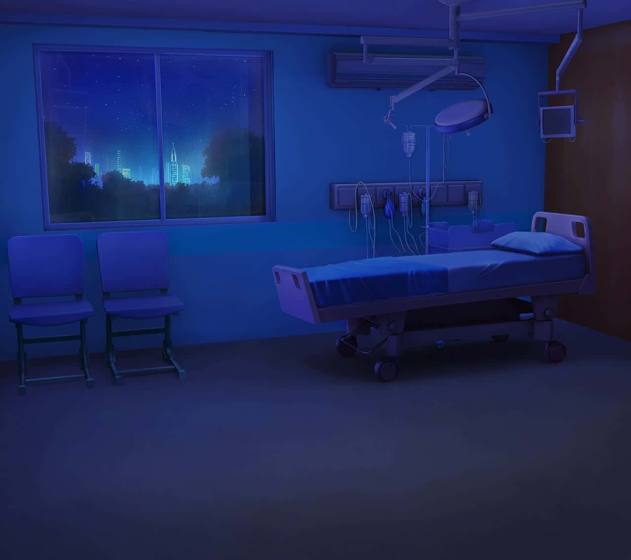 1280x1136 Hospital Room Background