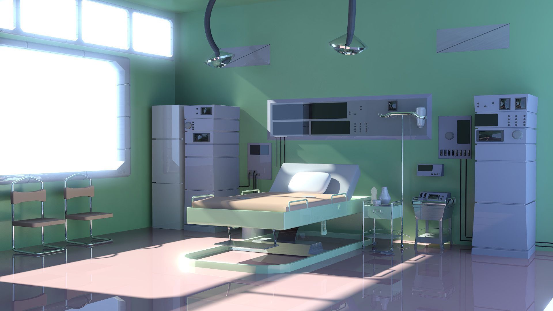 1920x1080 Hospital room