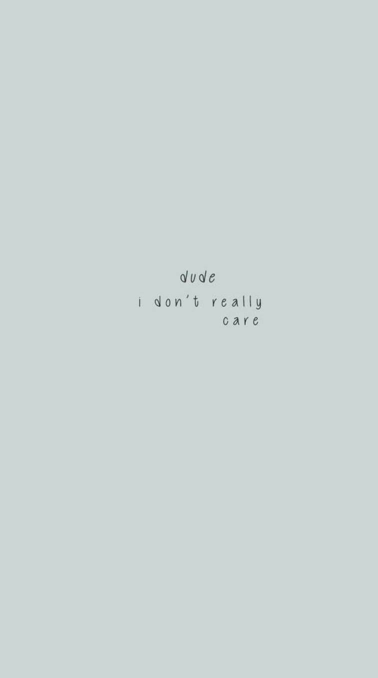 757x1356 Dude! I don't really care Wallpaper