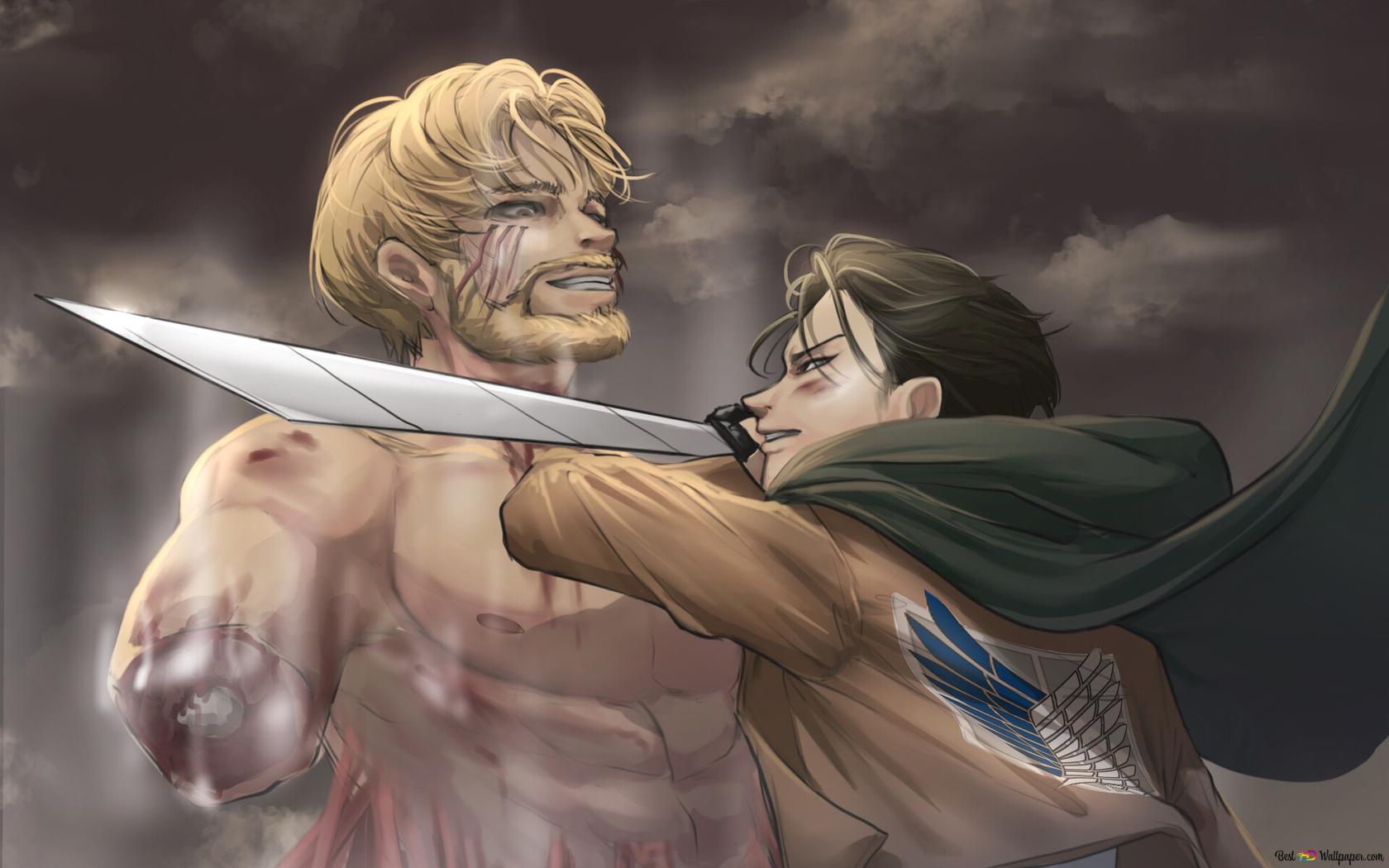 1680x1050 Levi Ackerman & Zeke Yeager On Titan HD wallpaper download