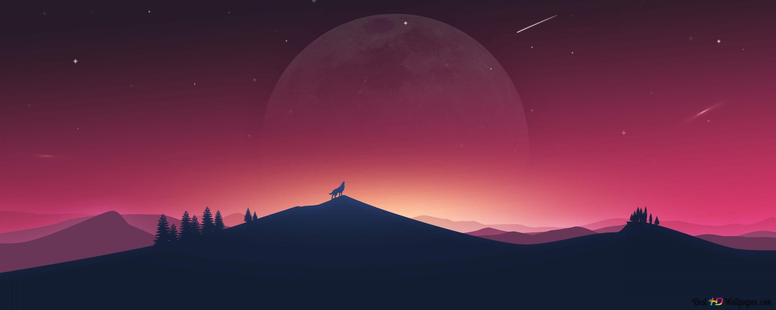 2560x1024 Fantasy world 4K wallpaper download