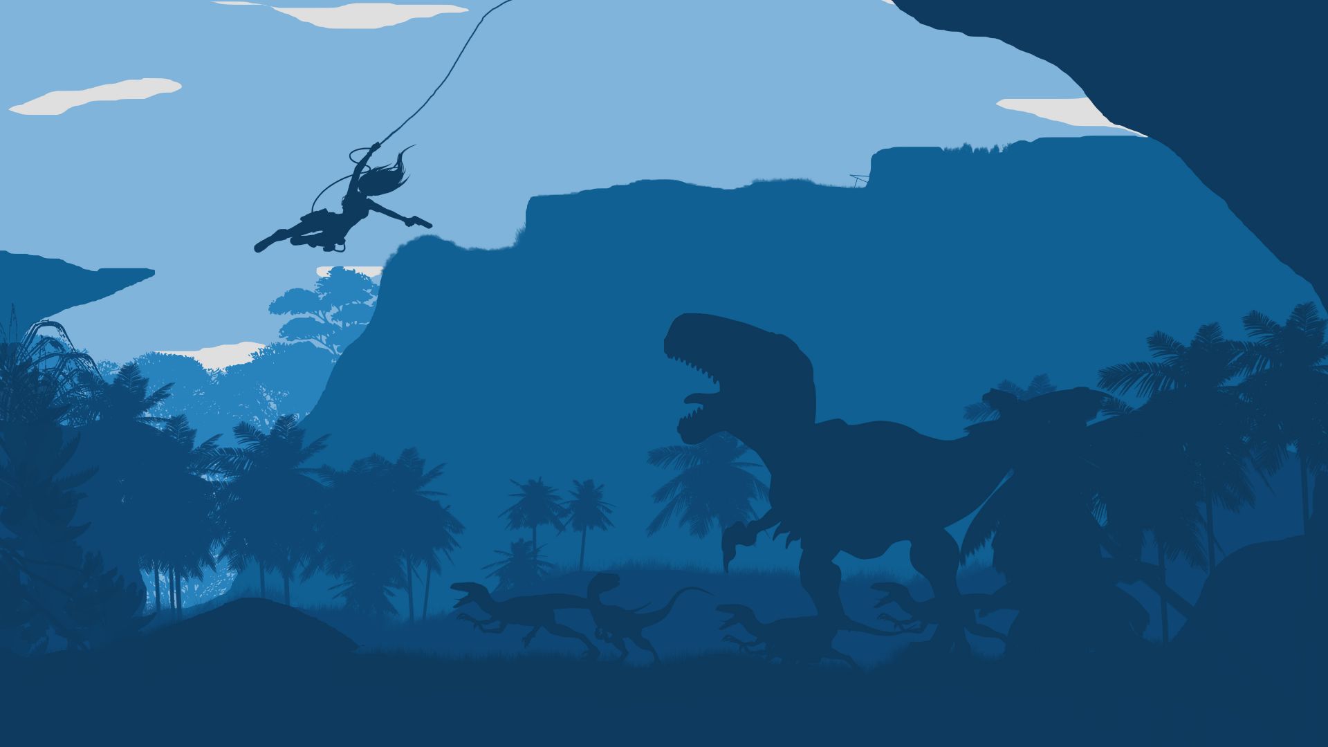 1920x1080 Desktop Wallpaper Tomb Raider And Dinosaur Fantasy, HD Image, Picture, Background, Uacs C