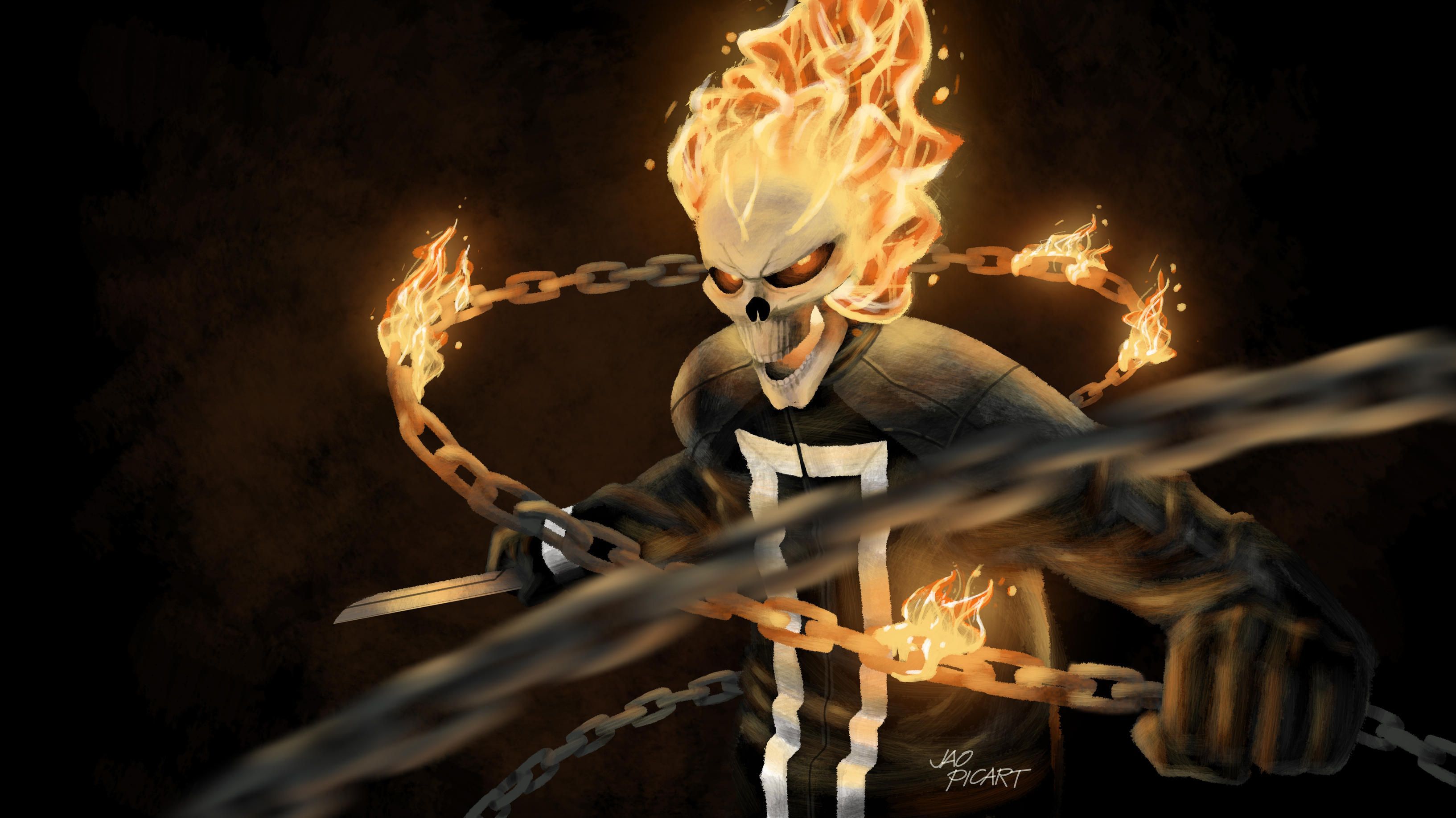 3266x1836 Comics Ghost Rider HD Wallpaper