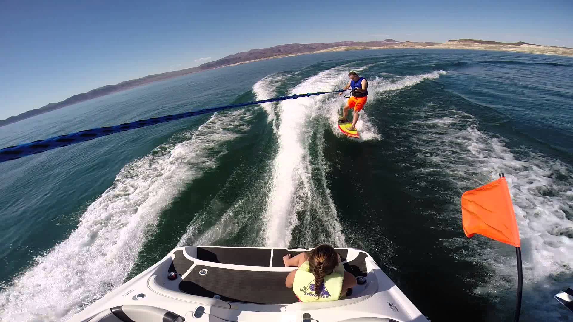 1920x1080 Wakesurfing on a Yamaha AR192 GoPro HeroBlack edition