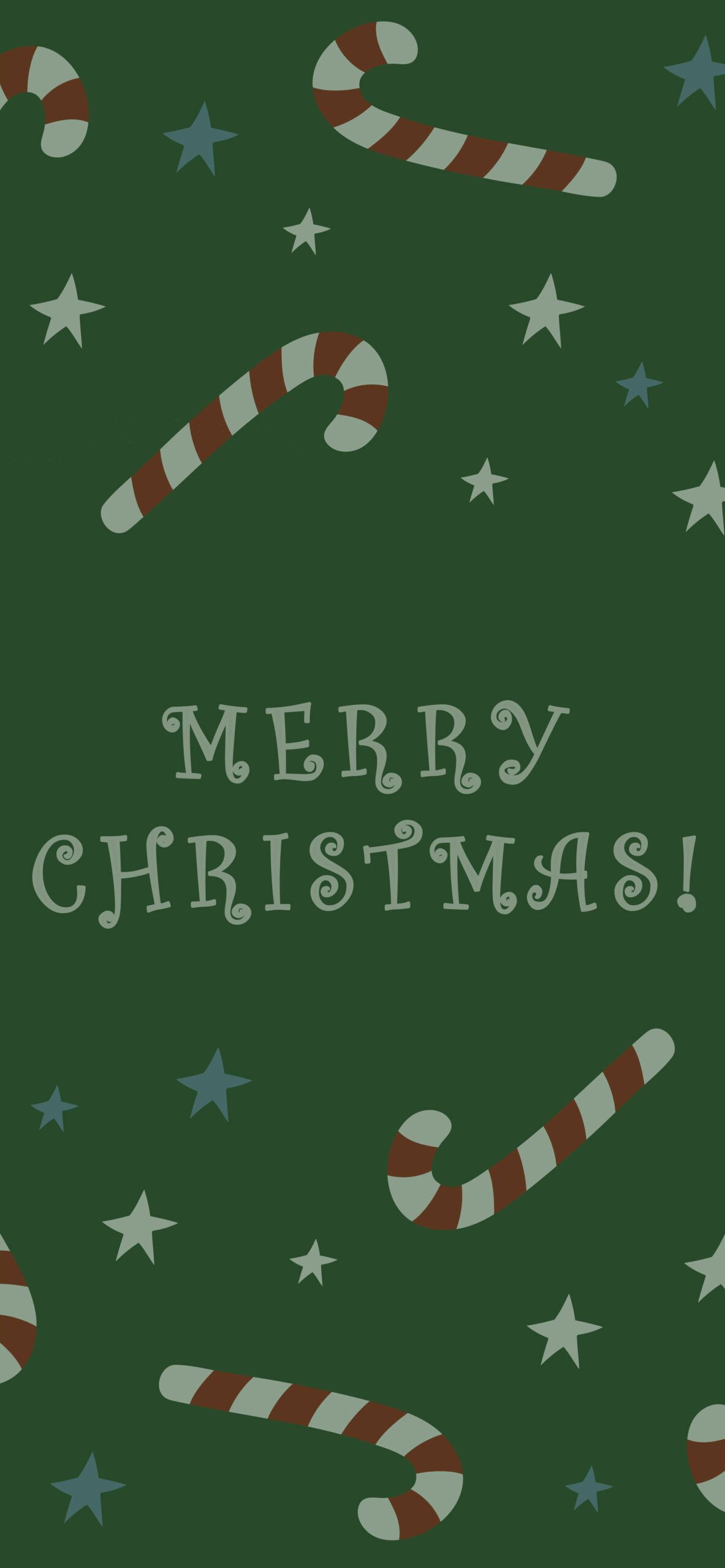 1183x2560 Merry Christmas Green Wallpaper