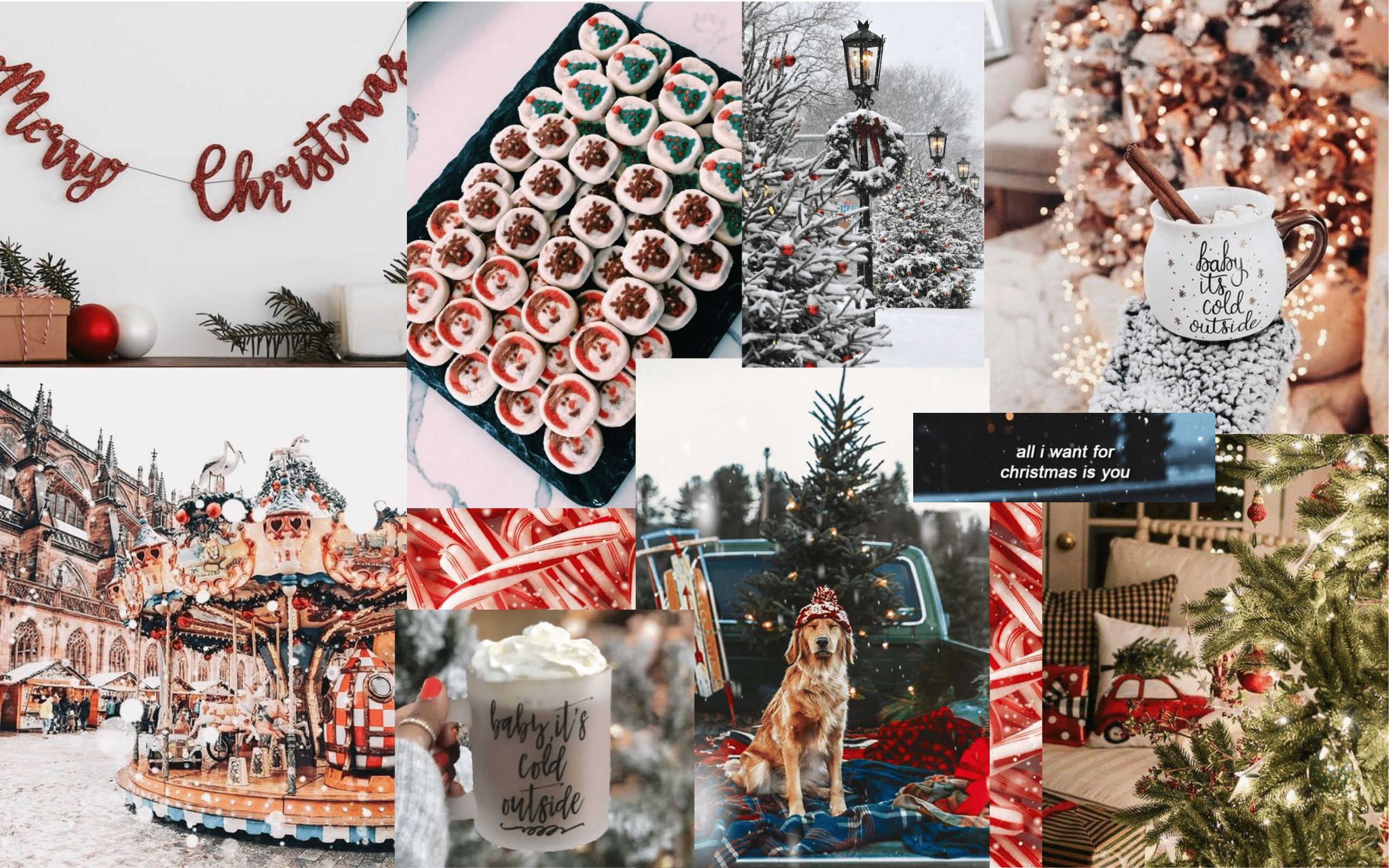 2560x1600 Christmas Background for Your Phone, Computer, or Zoom Meeting