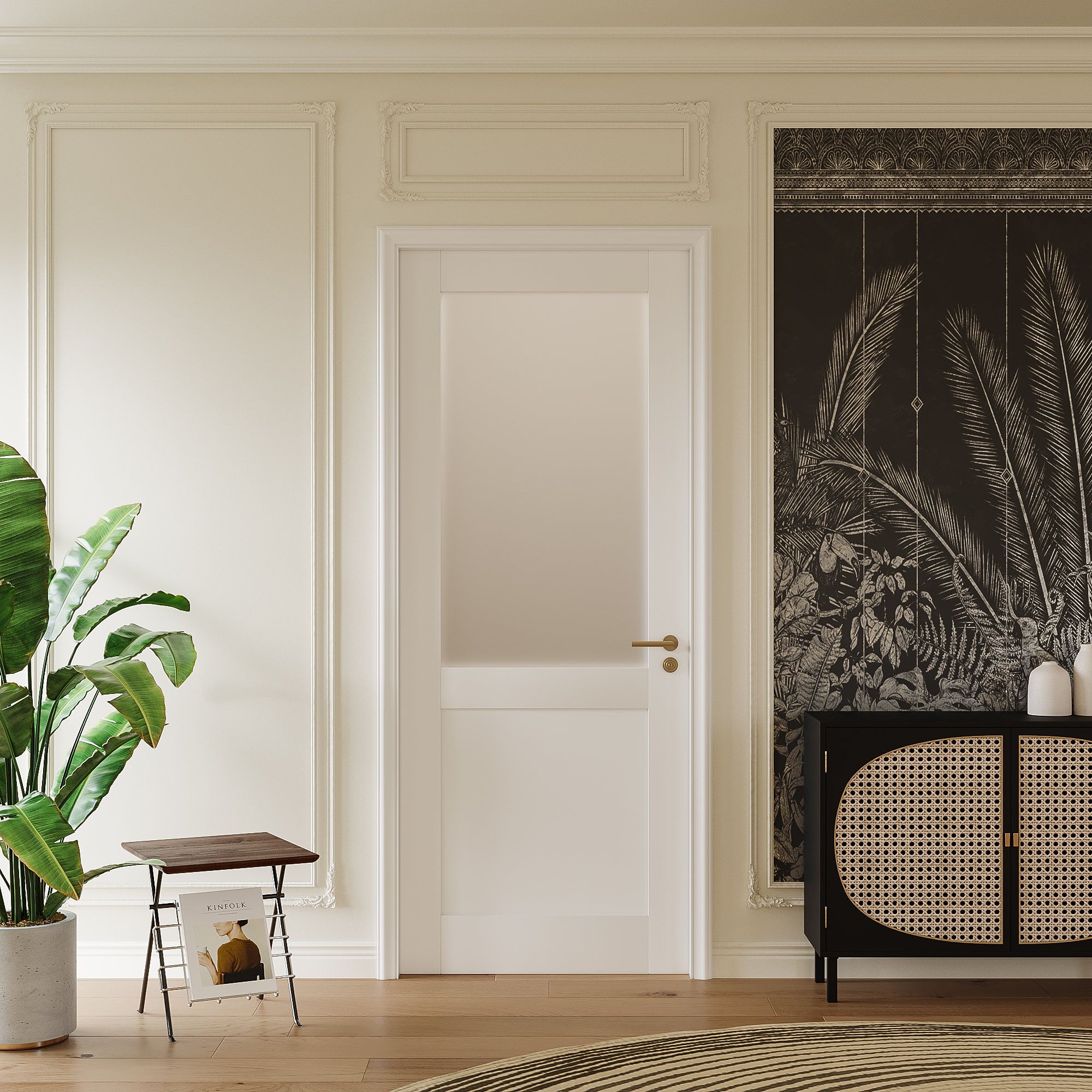 2000x2000 ARK DESIGN 80'' Solid Manufactured Wood Primed Standard Door & Reviews
