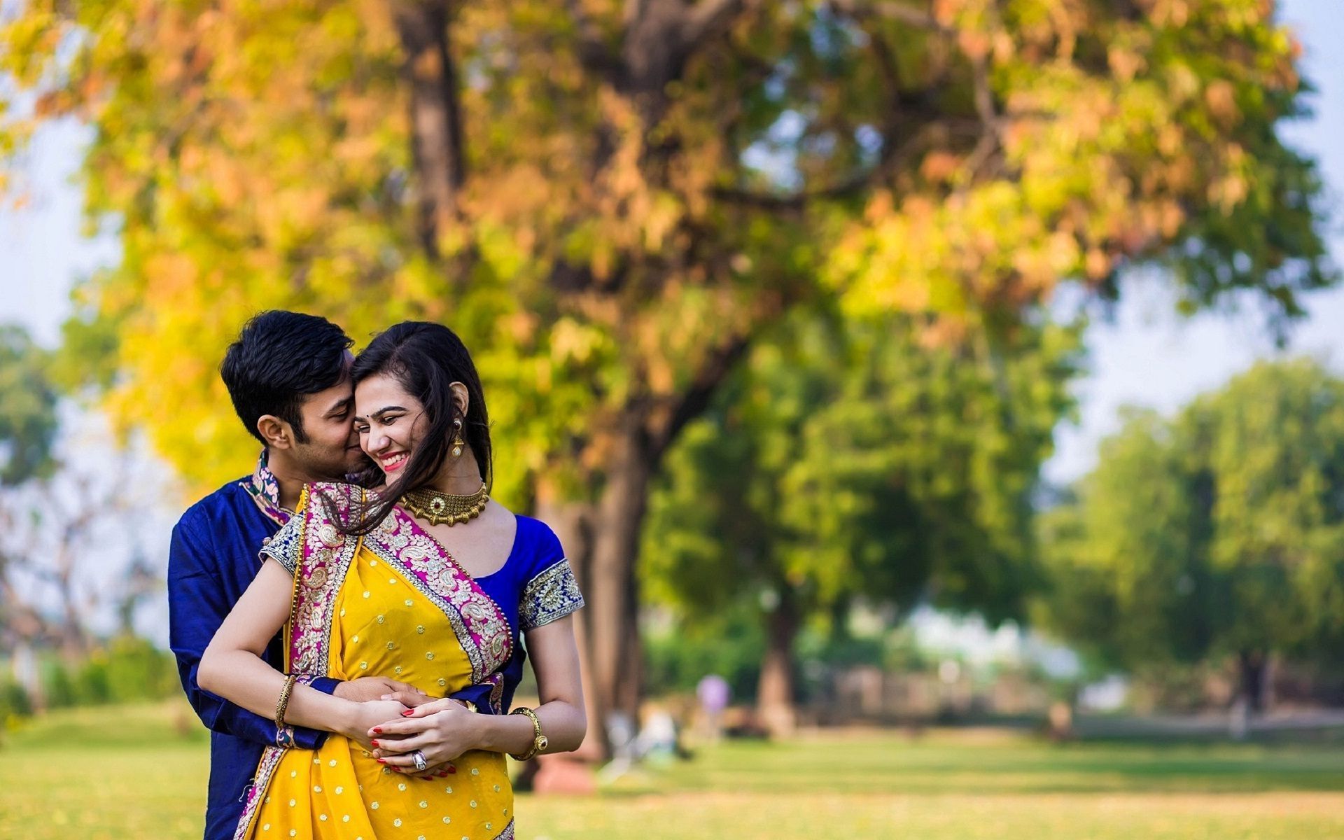 1920x1200 Tamil Couple Wallpaper