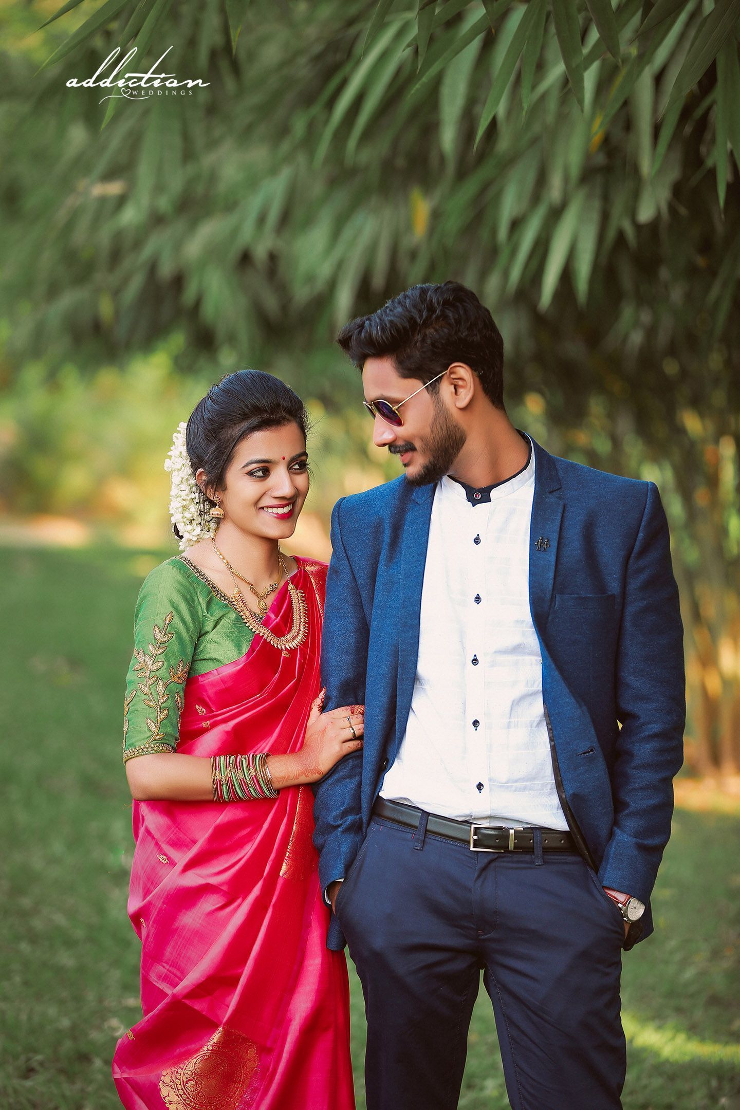 1440x2160 South Indian Couple Wallpaper