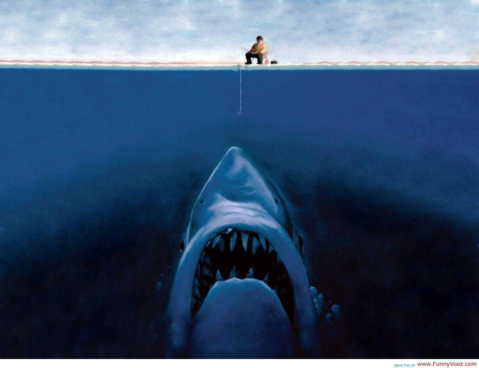 1600x1230 3D Shark Optical Illusions. blue shark fish eat a man wallpaper - Funny Vooz. Sharks funny, Funny wallpaper, Funny wallpaper