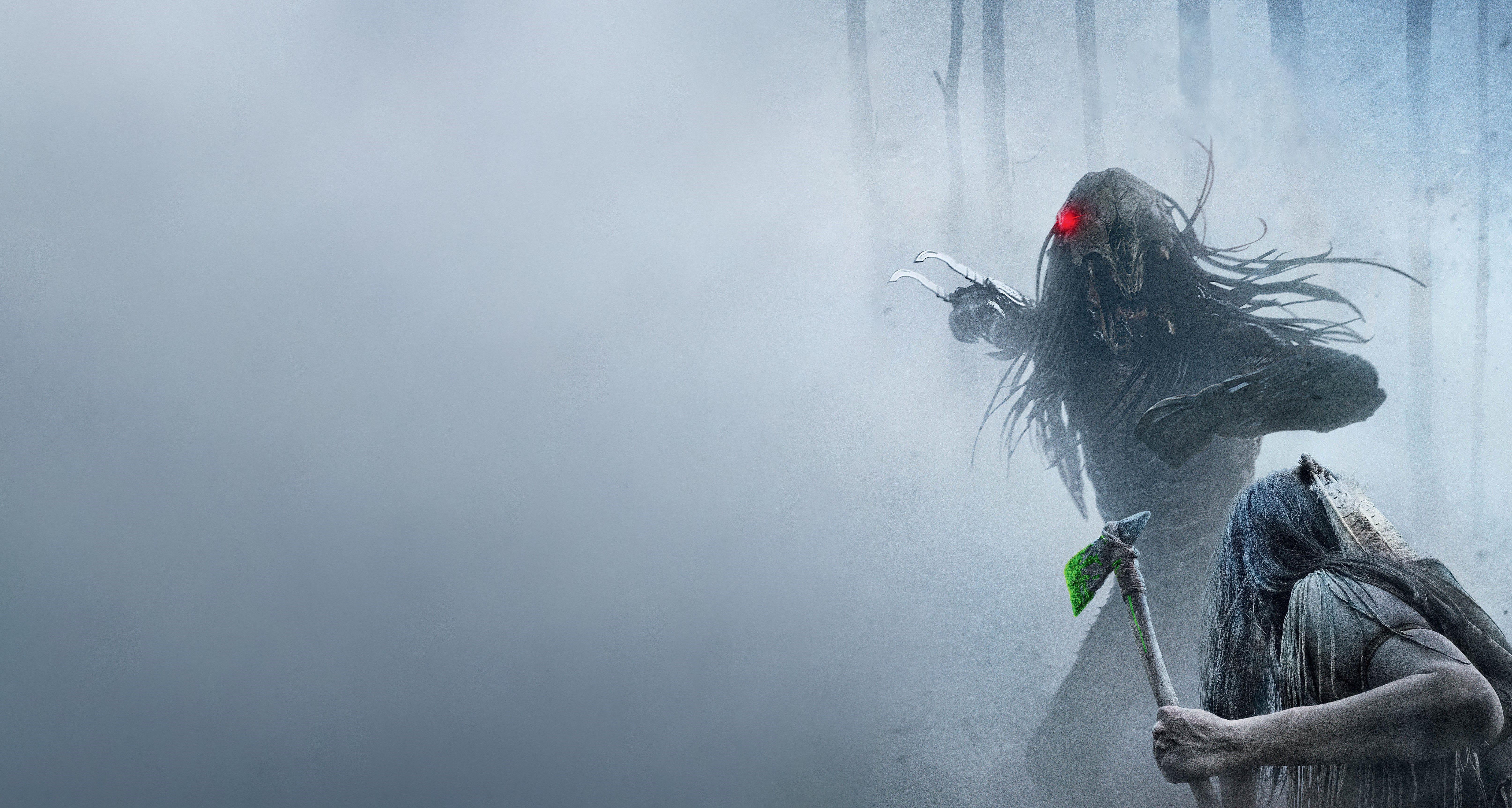 6456x3452 Prey (2022) desktop wallpaper version