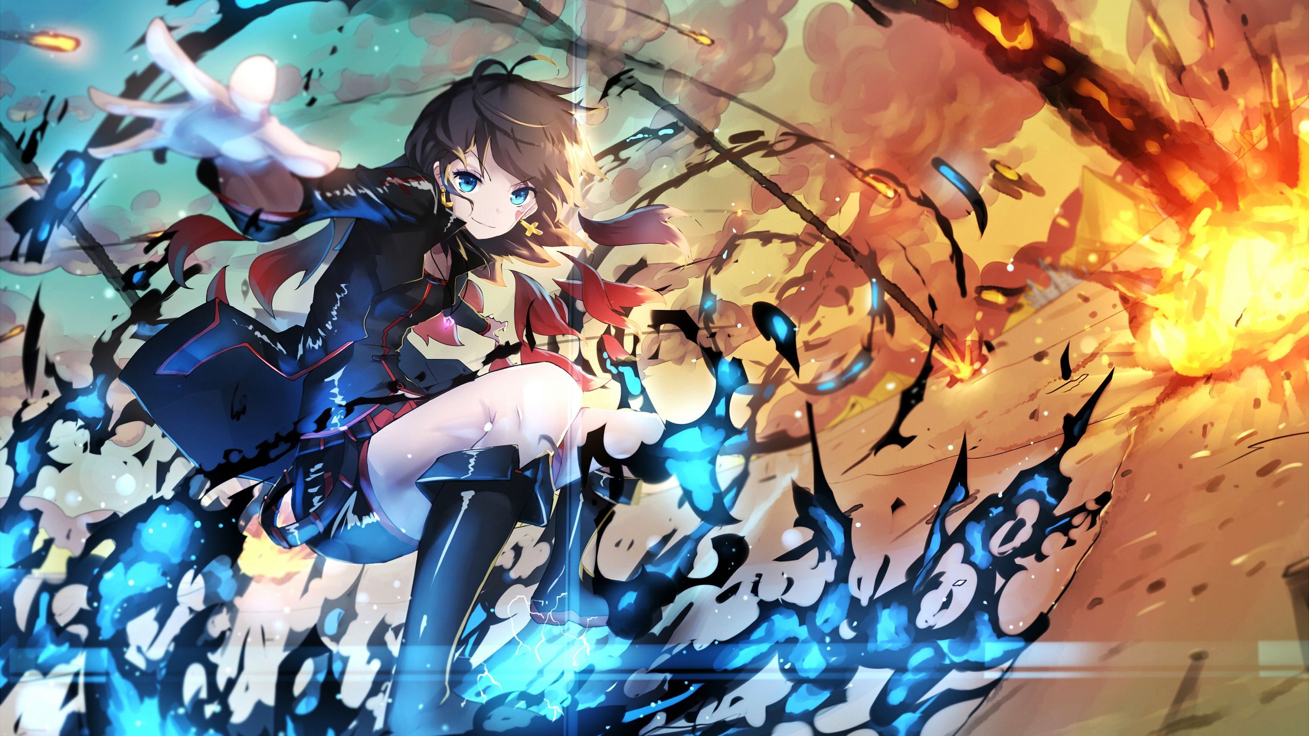 2560x1440 Anime Pixiv Fantasia T HD Wallpaper by 千夜QYS3