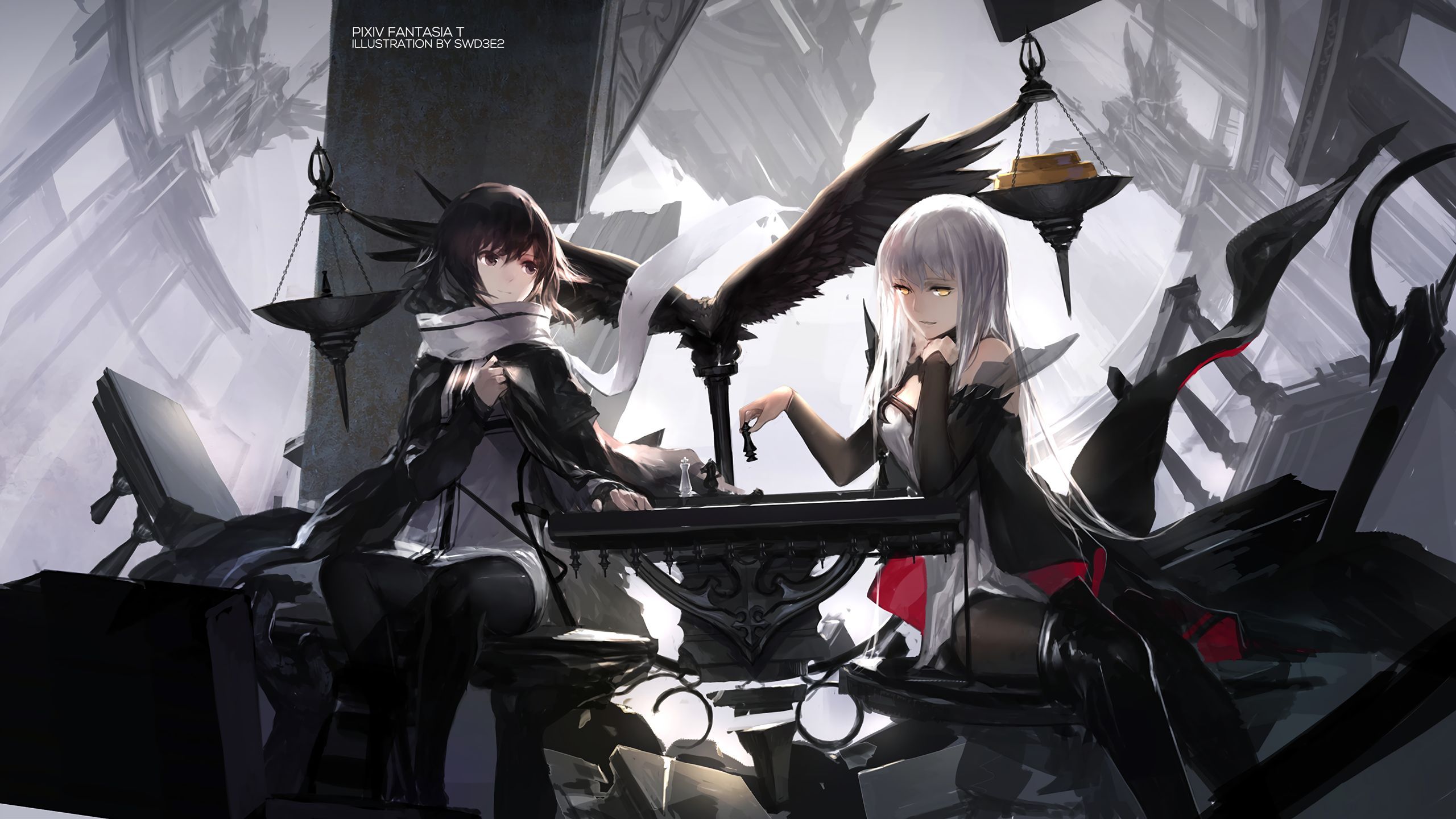 2560x1440 HD desktop wallpaper: Anime, Pixiv Fantasia T download free picture
