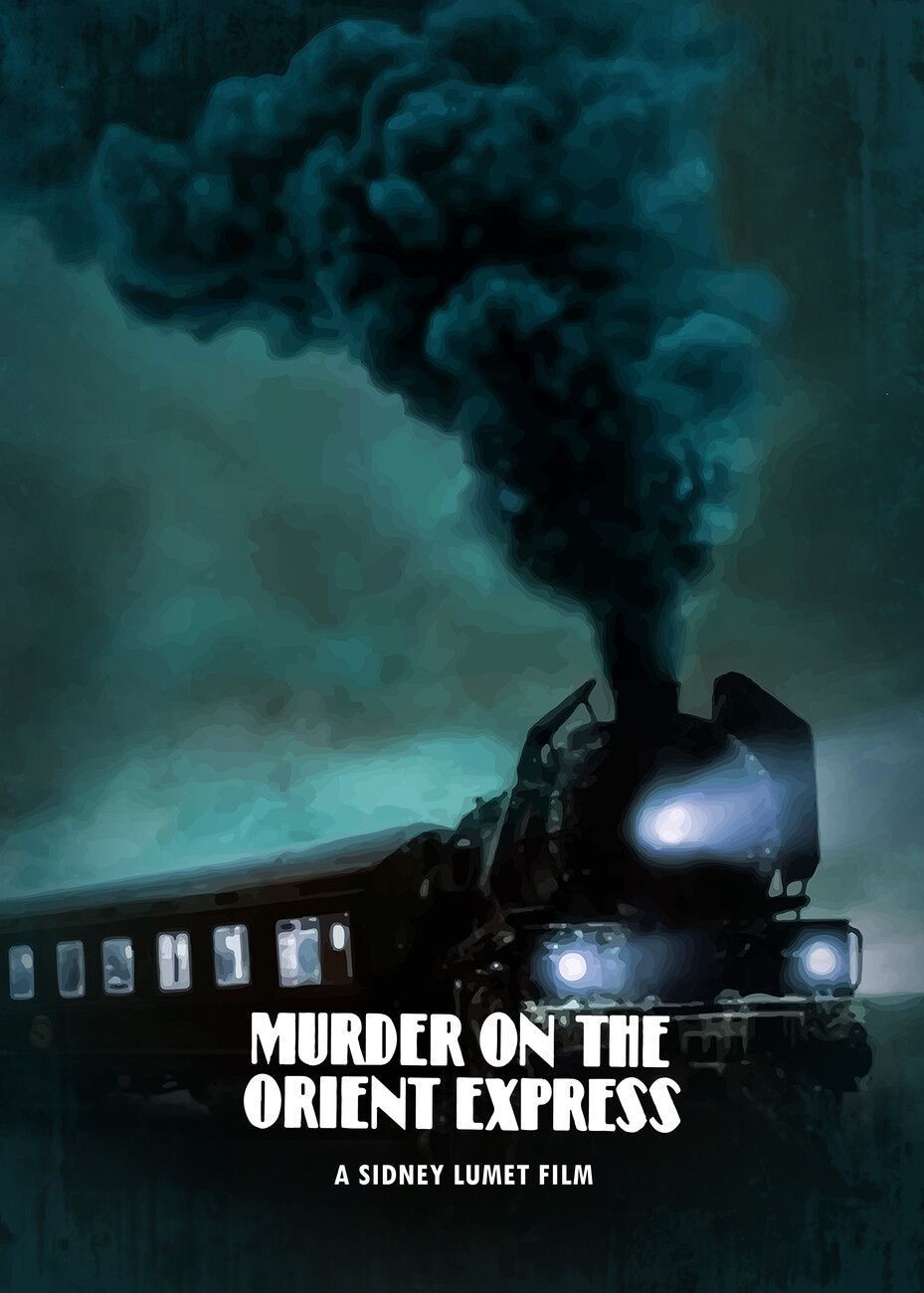 929x1300 Murder on the Train Wall Mural