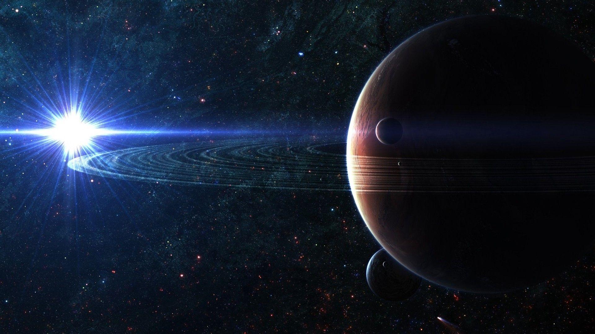 1920x1080 Download wallpaper 1920x1080 space, planet, sky HD background