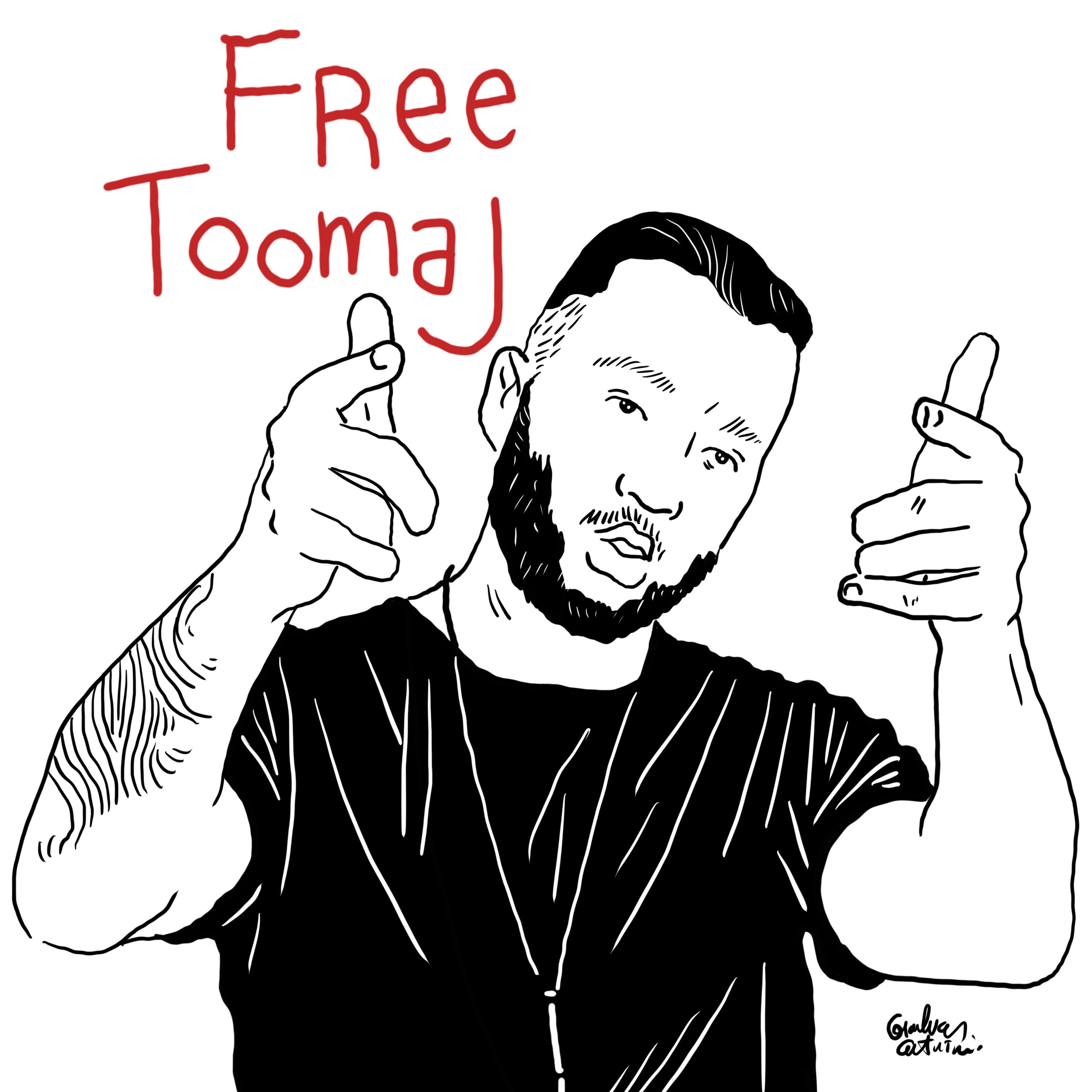 3359x3359 Gianluca Costantini rap artist Toomaj Salehi has been in solitary confinement for 84 days and subjected to torture. We must be his voice. #JinJiyanAzadî #JinaMahsaAmini #مهسا_امینی #Mahsa_Amini #Iran