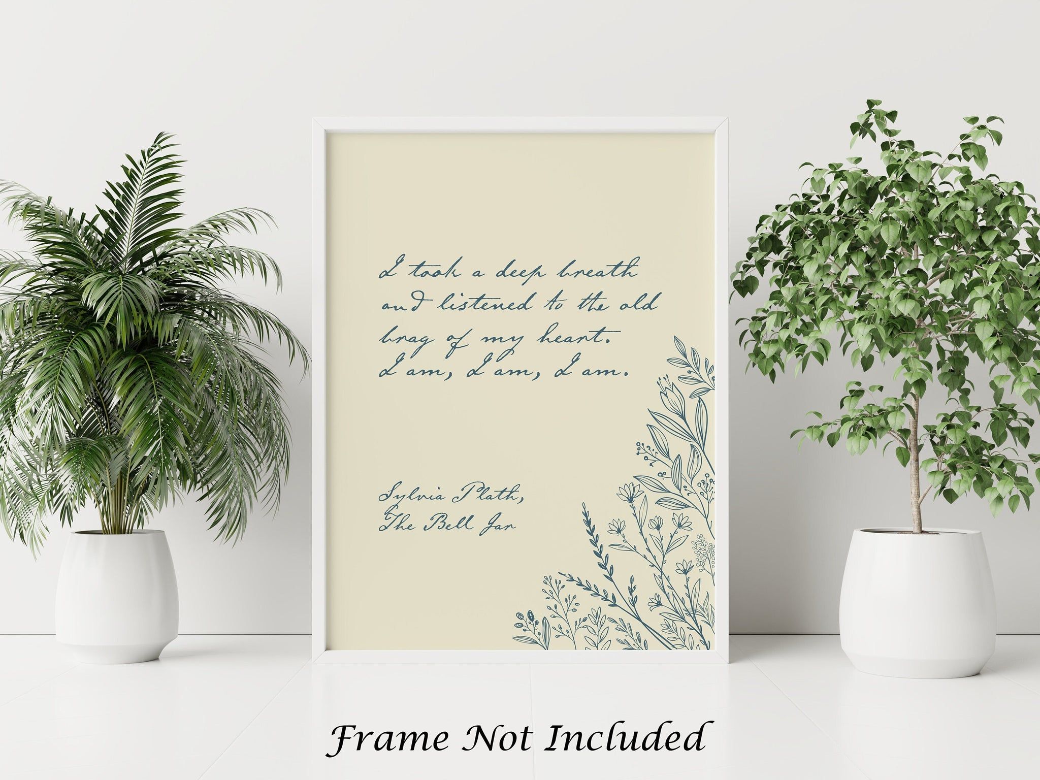2048x1536 Sylvia Plath Quote Print am, I am, I am took a deep breath a