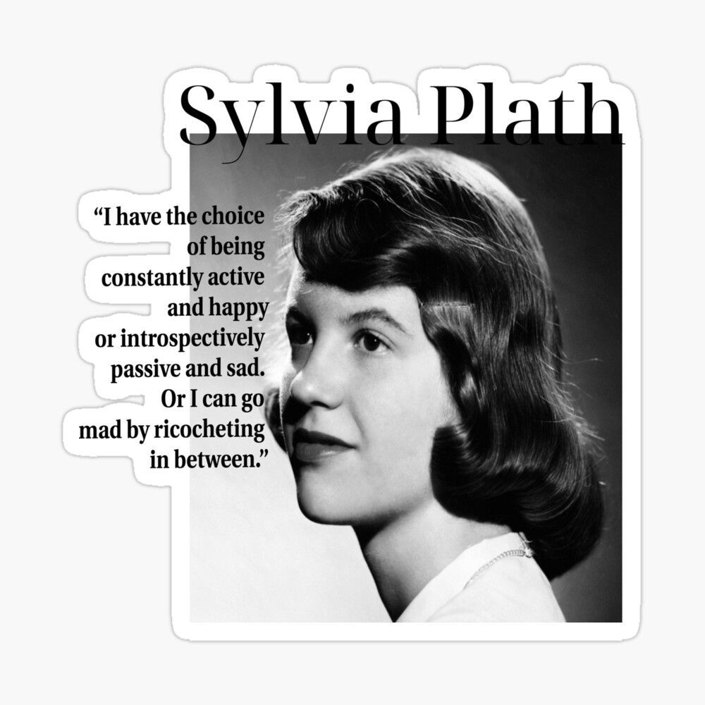 1000x1000 Sylvia Plath on Self Poster