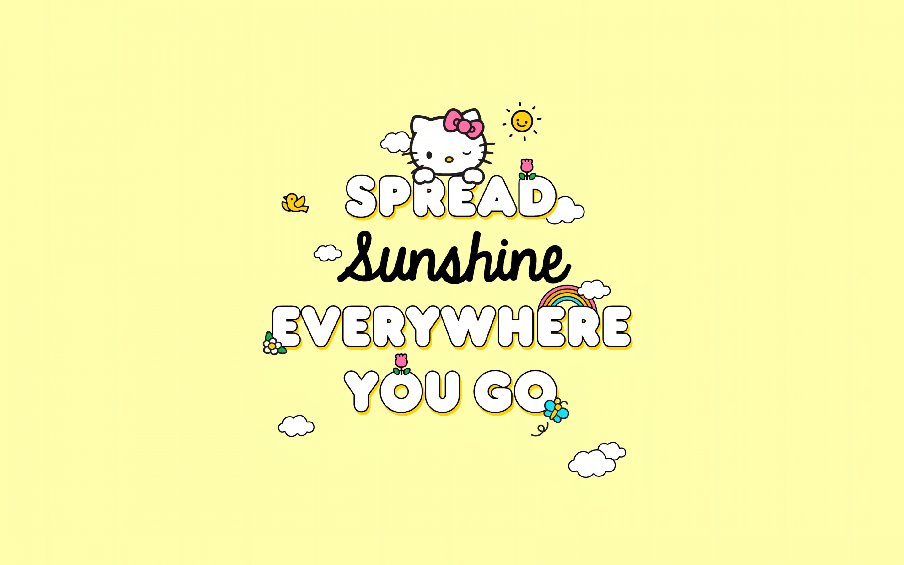 2880x1800 Spread sunshine Wallpaper 4K, Hello Kitty background