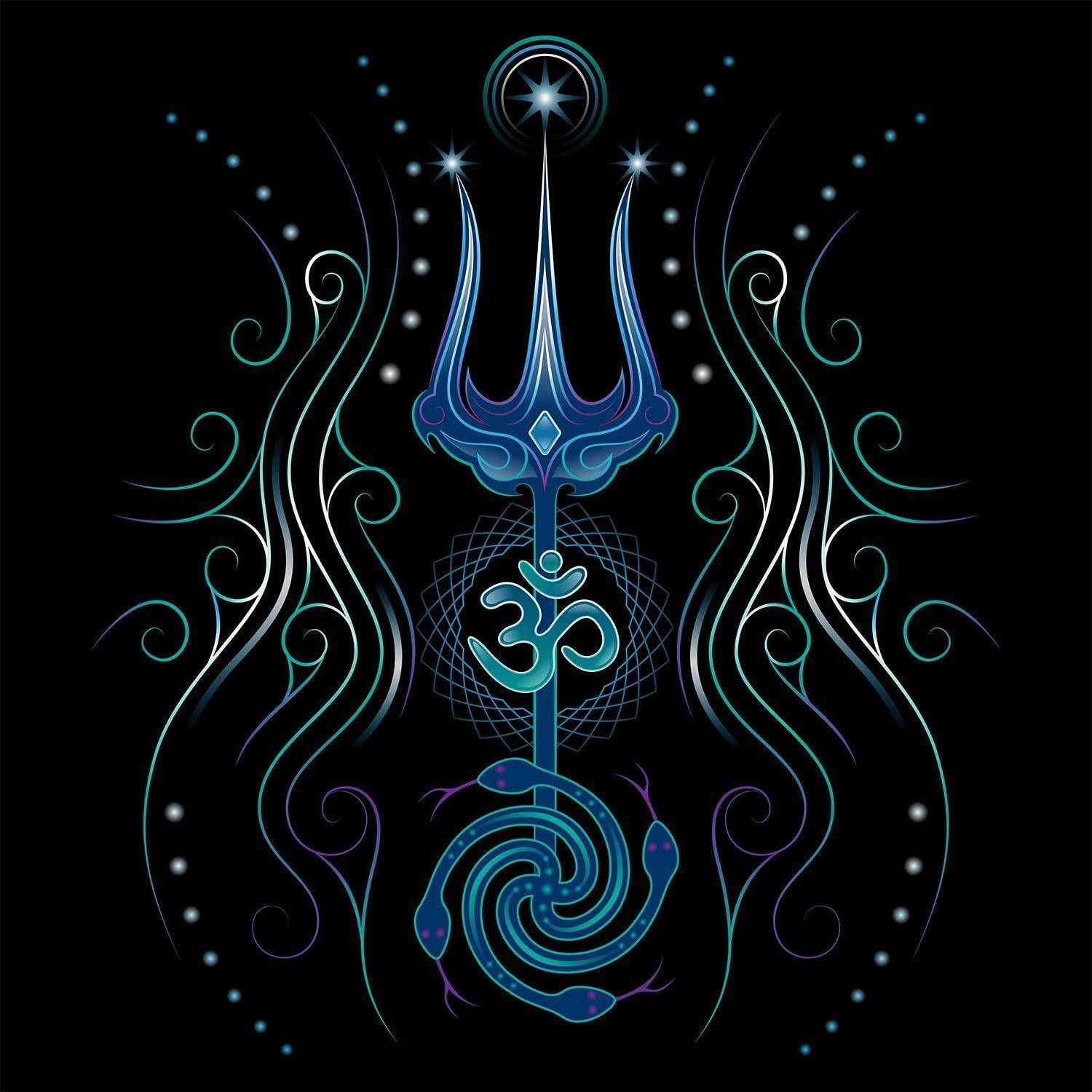 1500x1500 Download Divine Trishul Digital Art in Modern Aesthetics Wallpaper