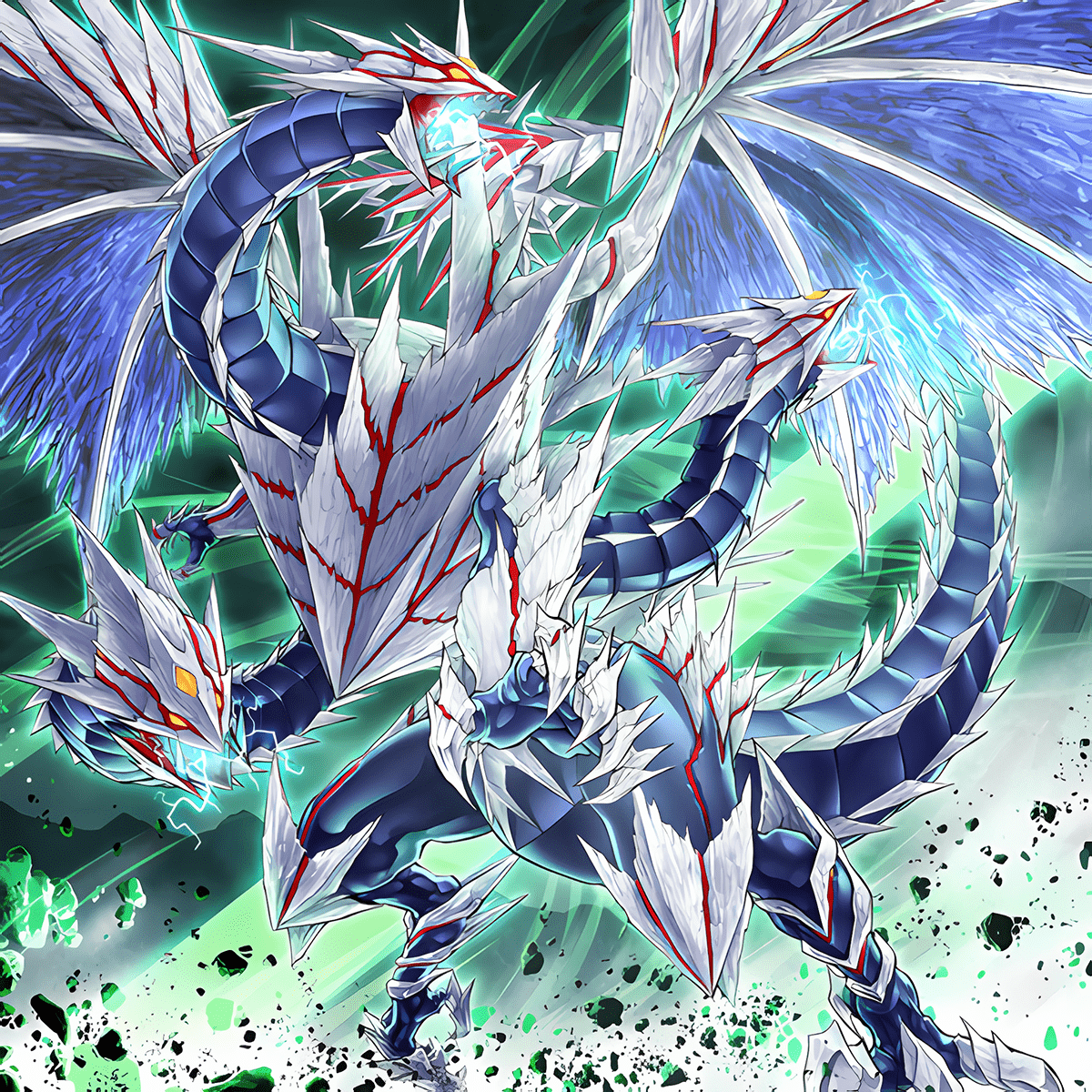 1200x1200 Trishula Zero Dragon Of The Ice Barrier Gi Oh! By TheHungTD Anime Image Board
