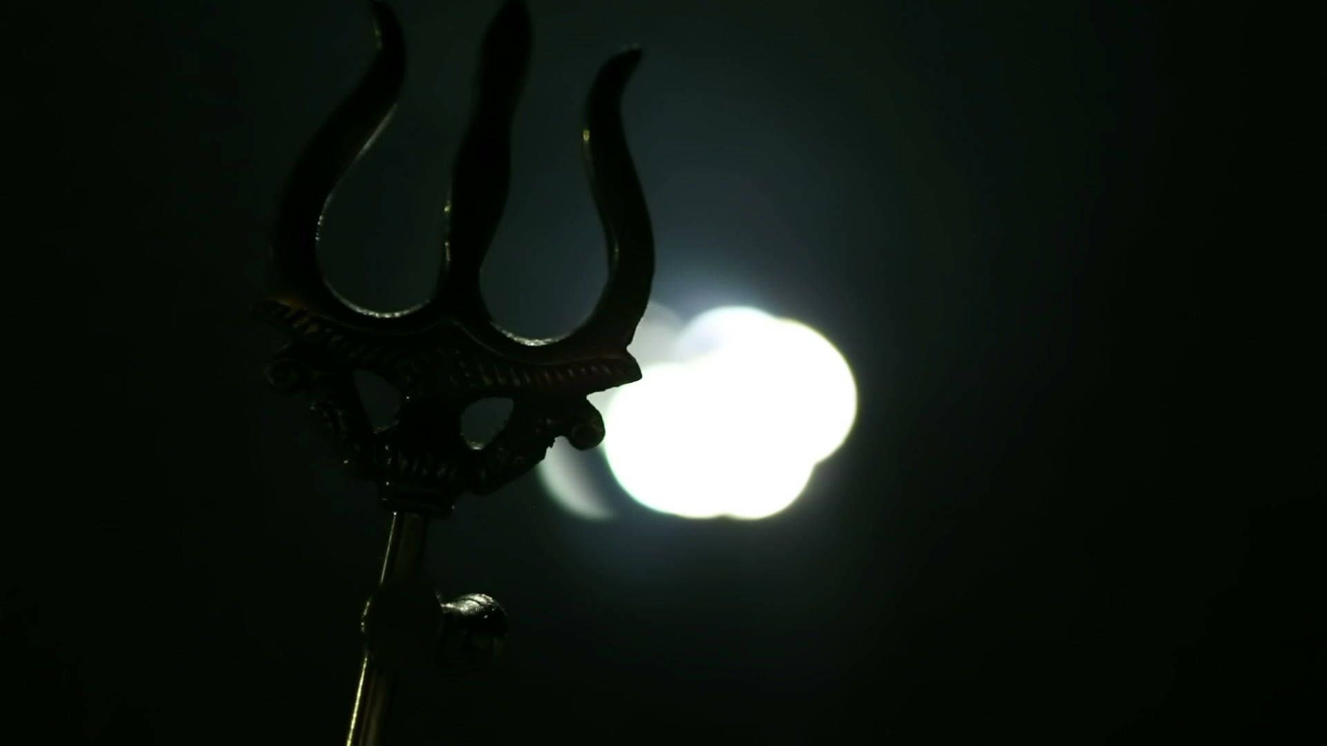 1920x1080 Download Dark Mahadev Trishula In Darkness HD Wallpaper